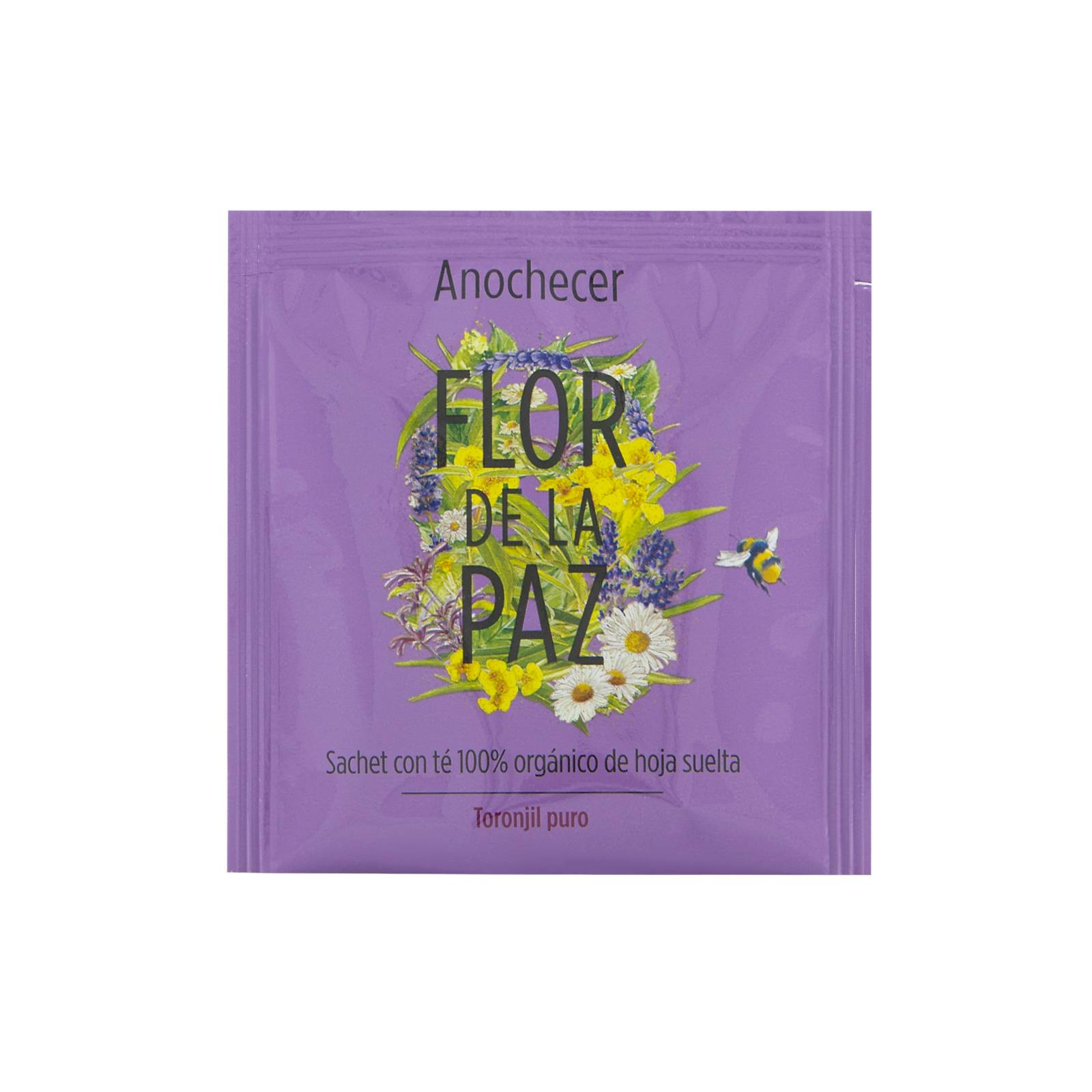 Té de Toronjil Orgánico Anochecer Flor de la Paz 70 Pzas