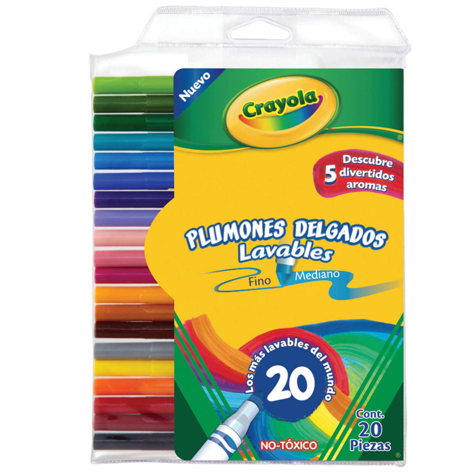 PLUMONES LAVABLES CRAYOLA 20P