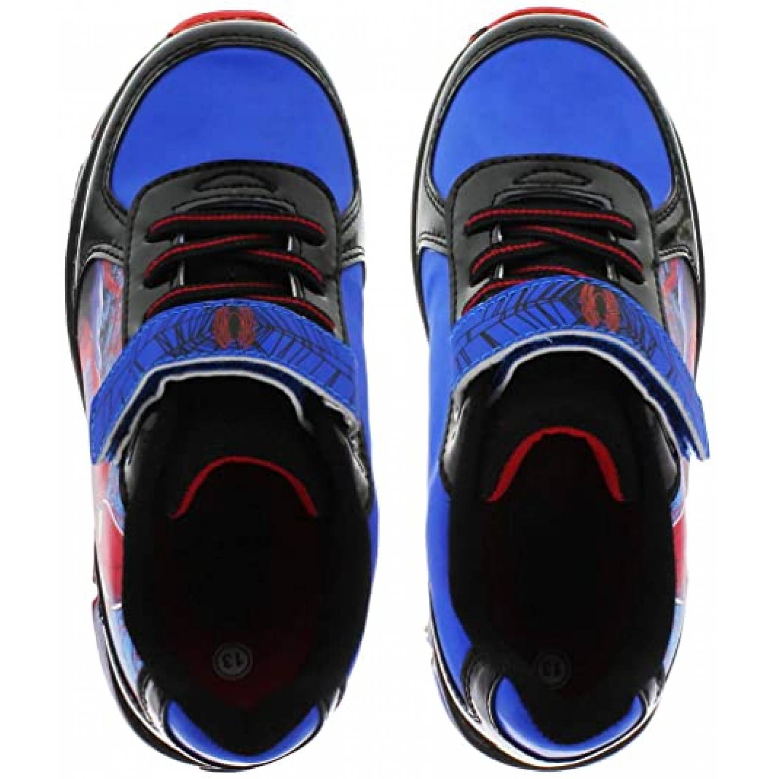 Tenis Patin Marvel Spiderman Avengers Luces Led Para Niño