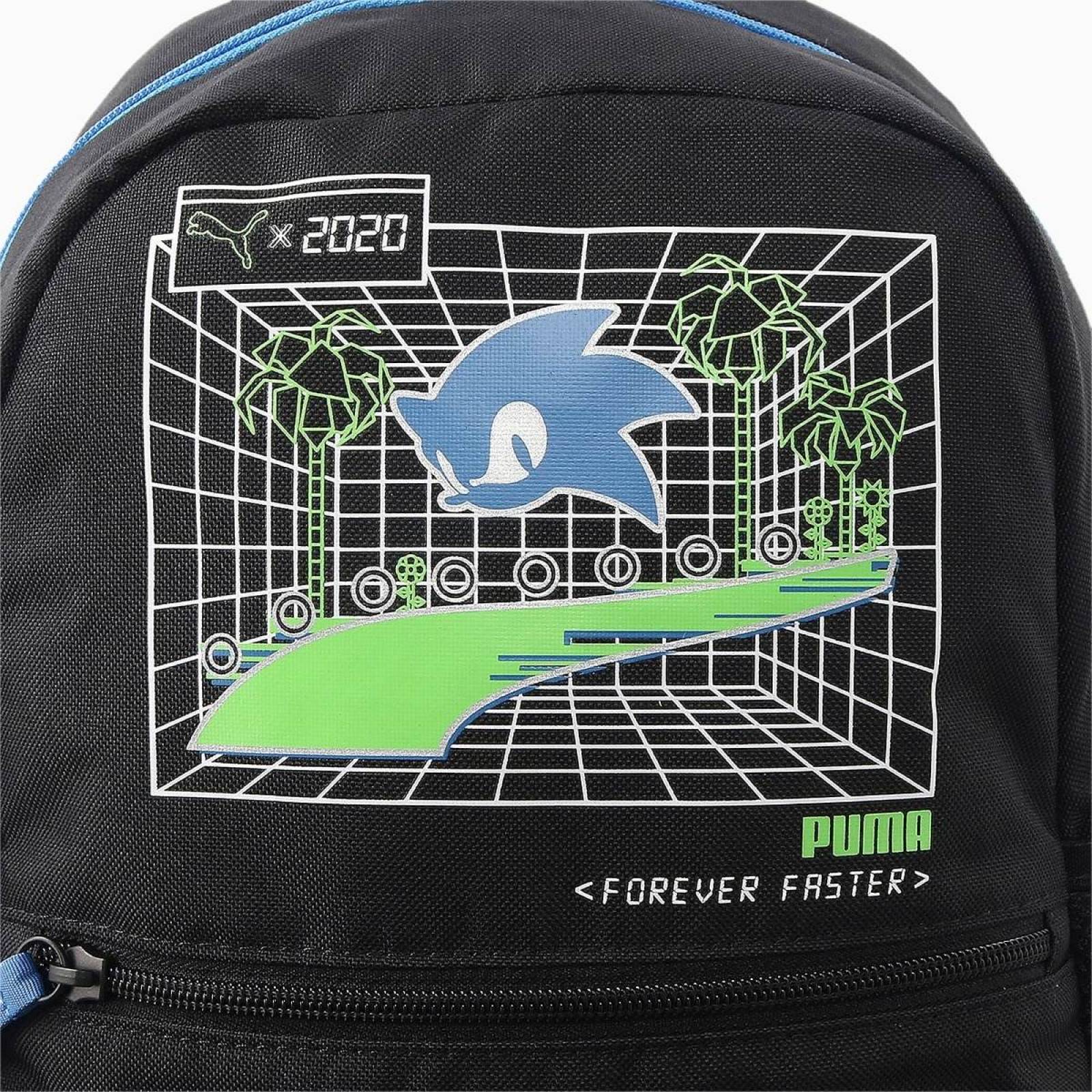 Mochila Puma X Sega Backpack Sonic Para Niño Niña