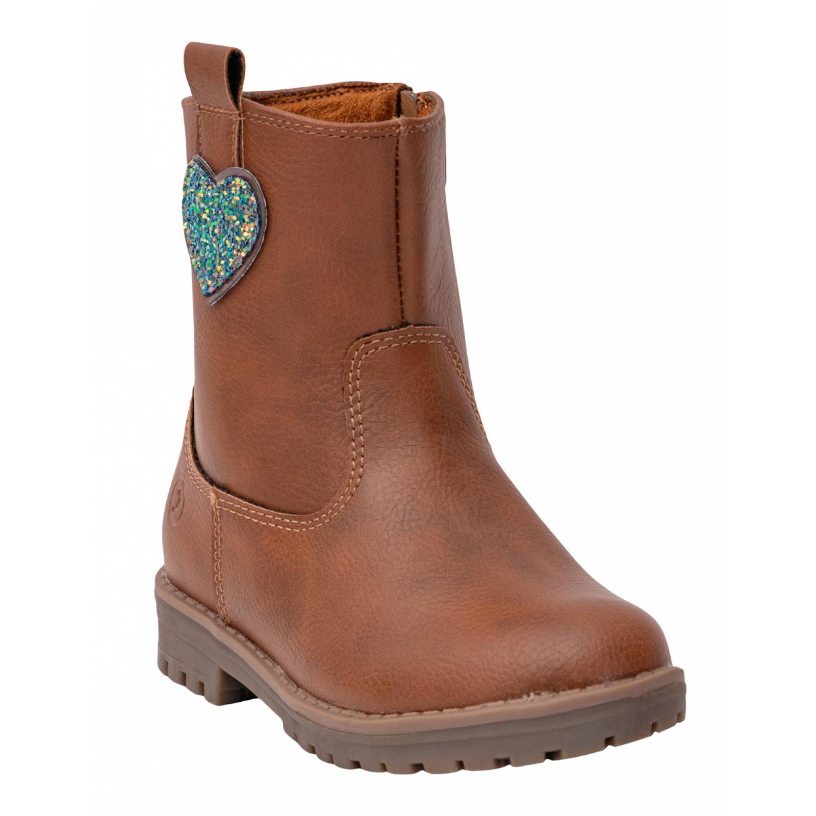 Bota Georige Boy para Niña con Corazón y Brillos Comoda casual