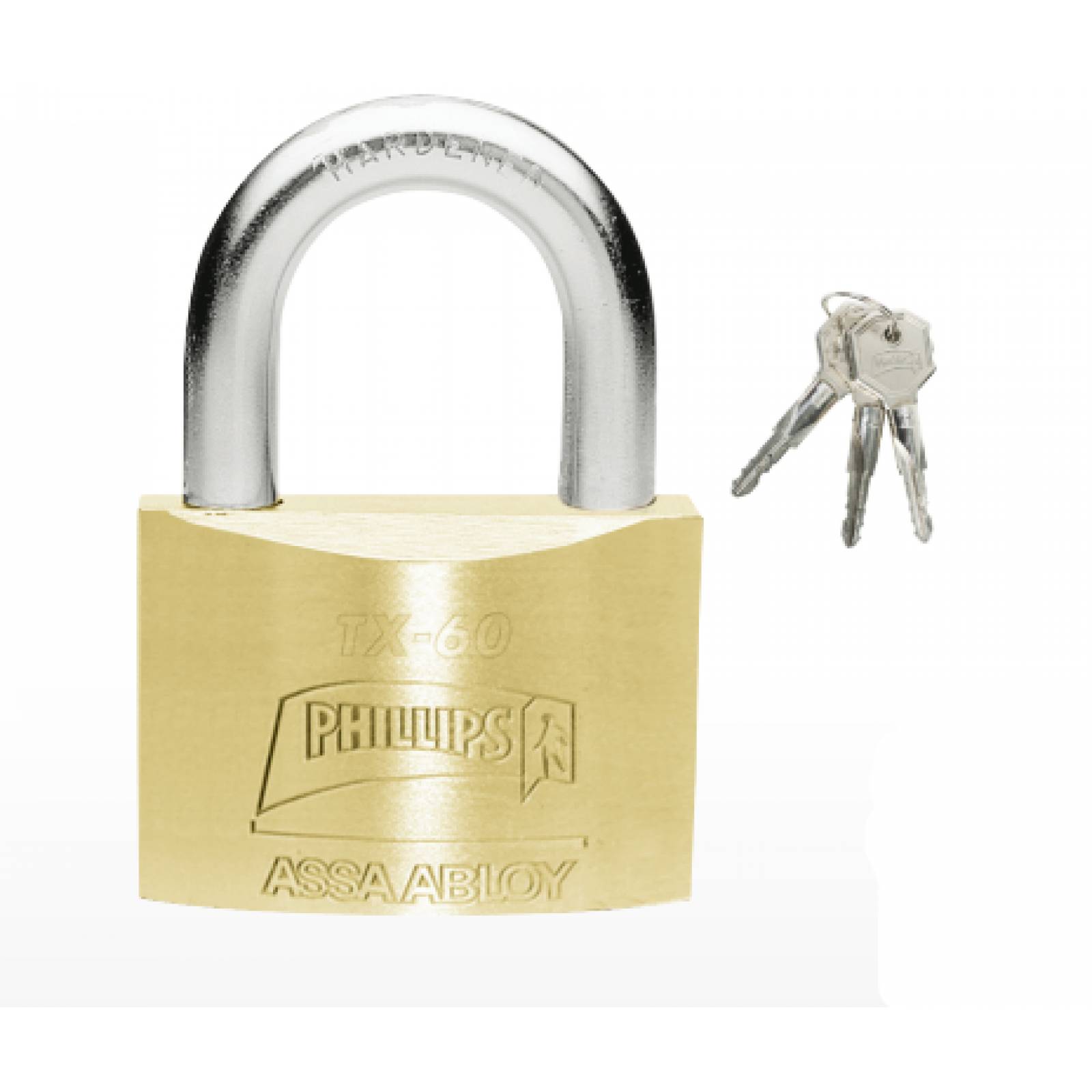 CANDADO DE LATÓN SÓLIDO 16 PERNOS 60 MM MOD. TX-60 ALTA SEGURIDAD 