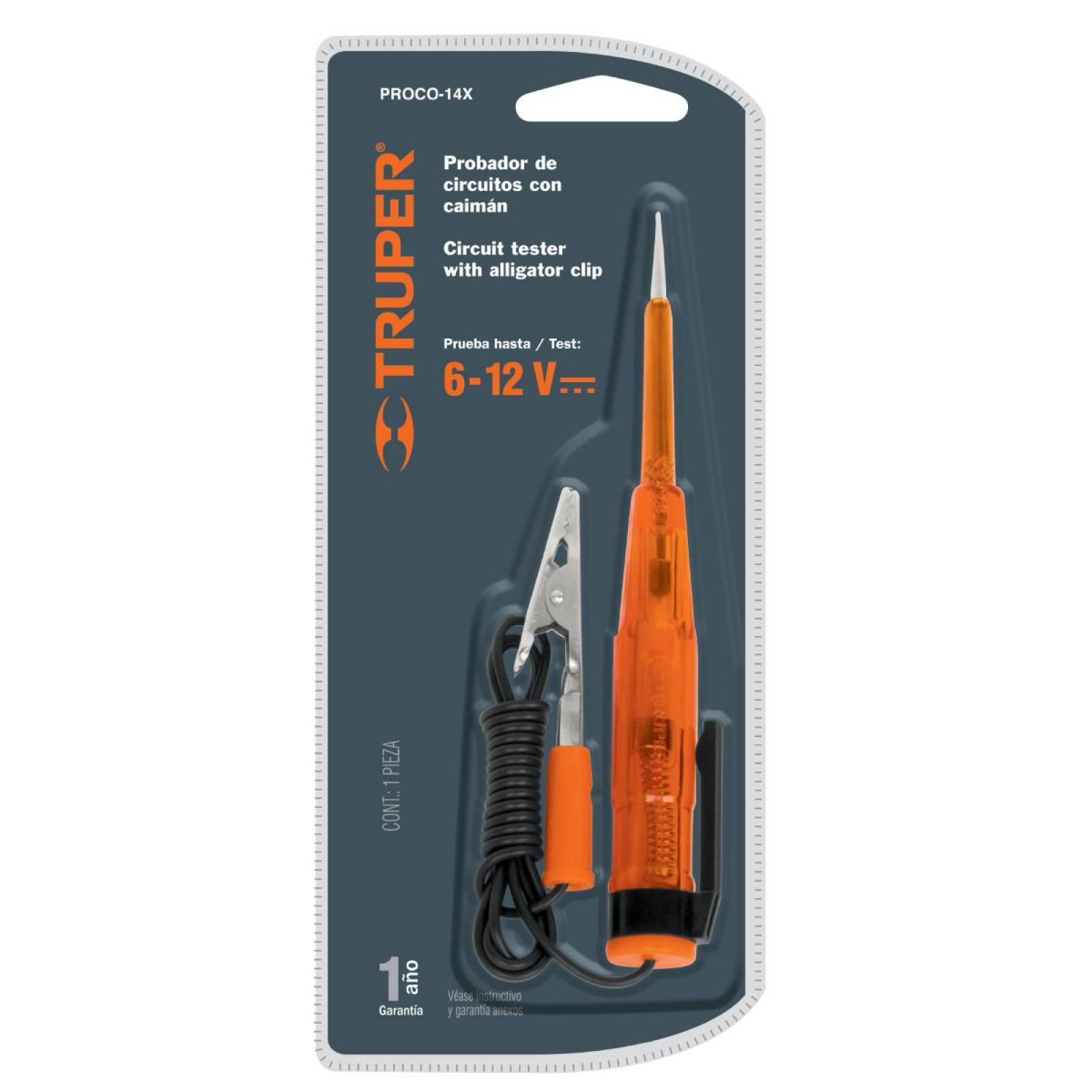 Probador corriente directa tipo desarmador 14cm 