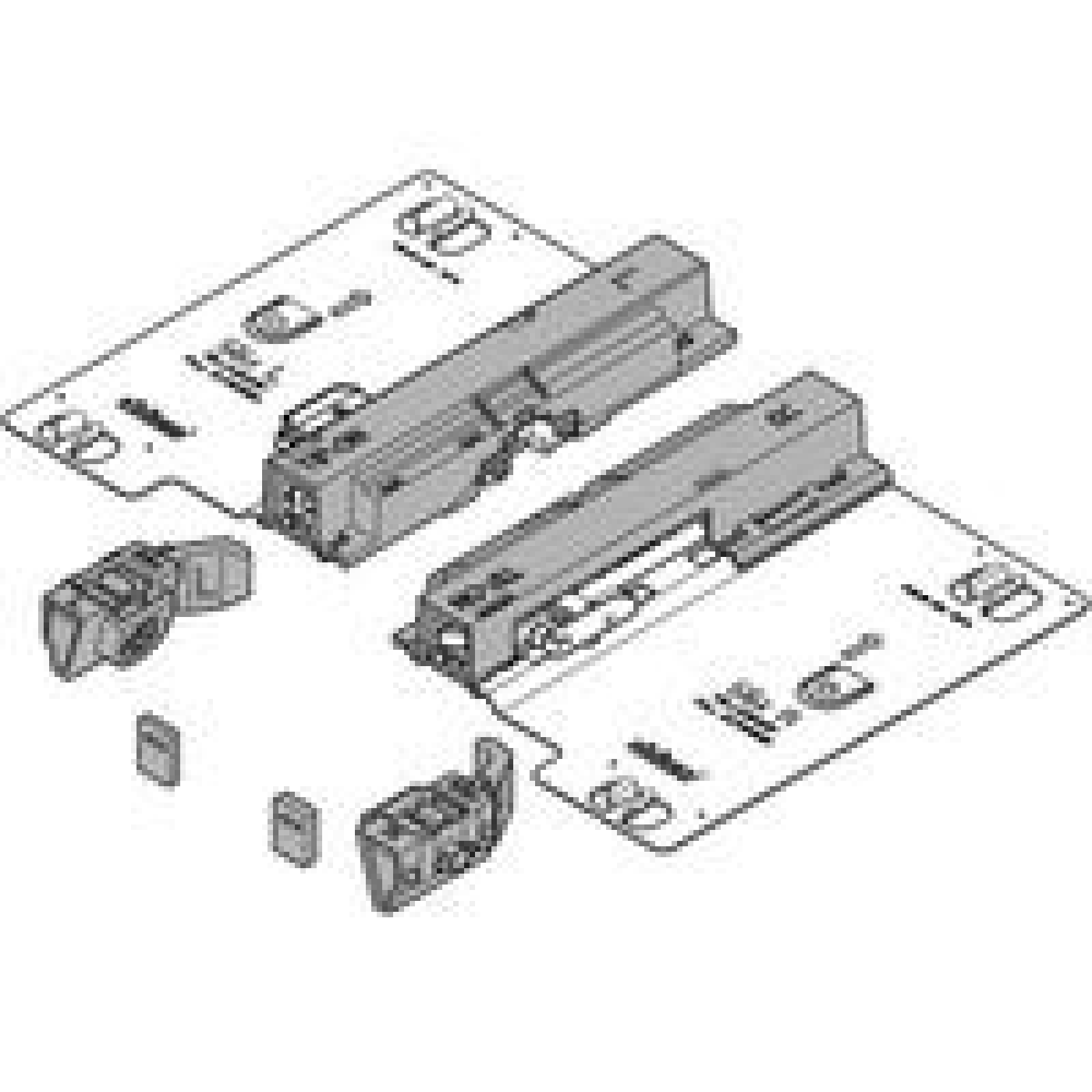 Juego de TIP-ON para extensión total TANDEM plus 56xH/F, dra+izq
