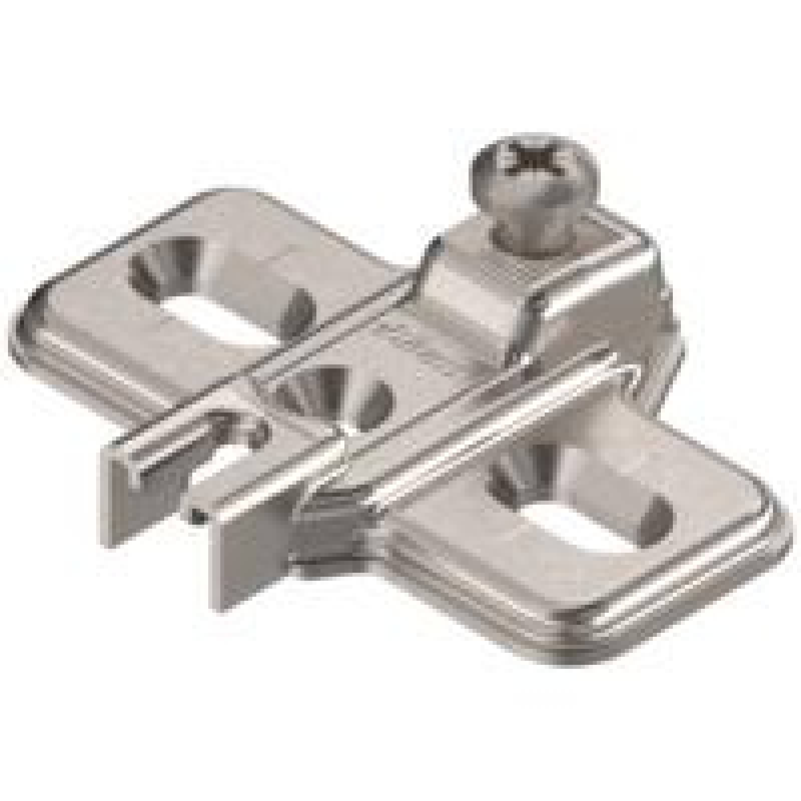 MODUL Base, en cruz, 0 mm, Acero, Tornillos, AA: Agujero coliso