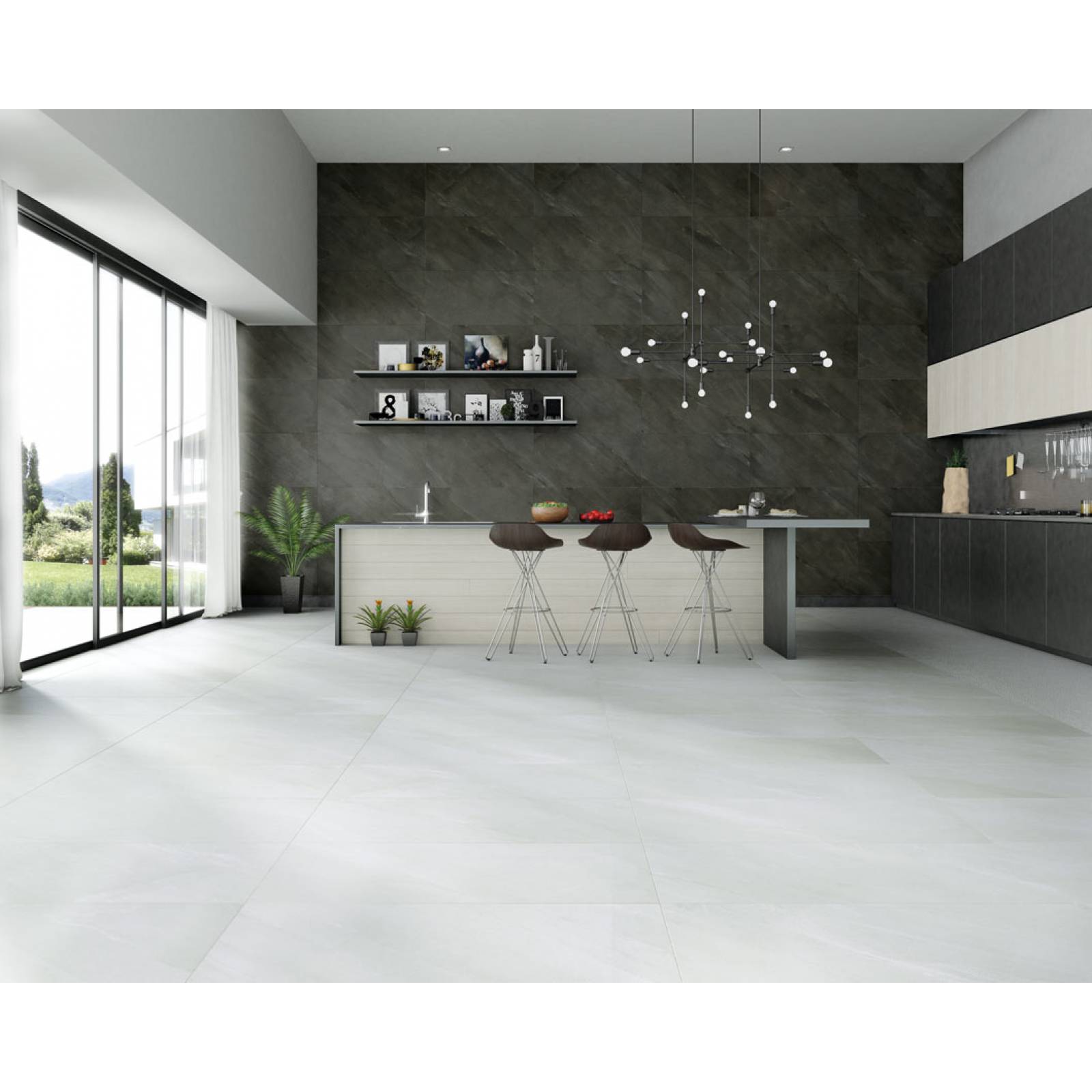 PISO RECTIFICADO 45X90 LEMEK GRAFITO 1 63 m2 caja Color Grafito