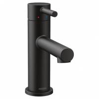 Monomando Para Lavabo Con Desague Align 6190Bl Negro Mate Color Negro