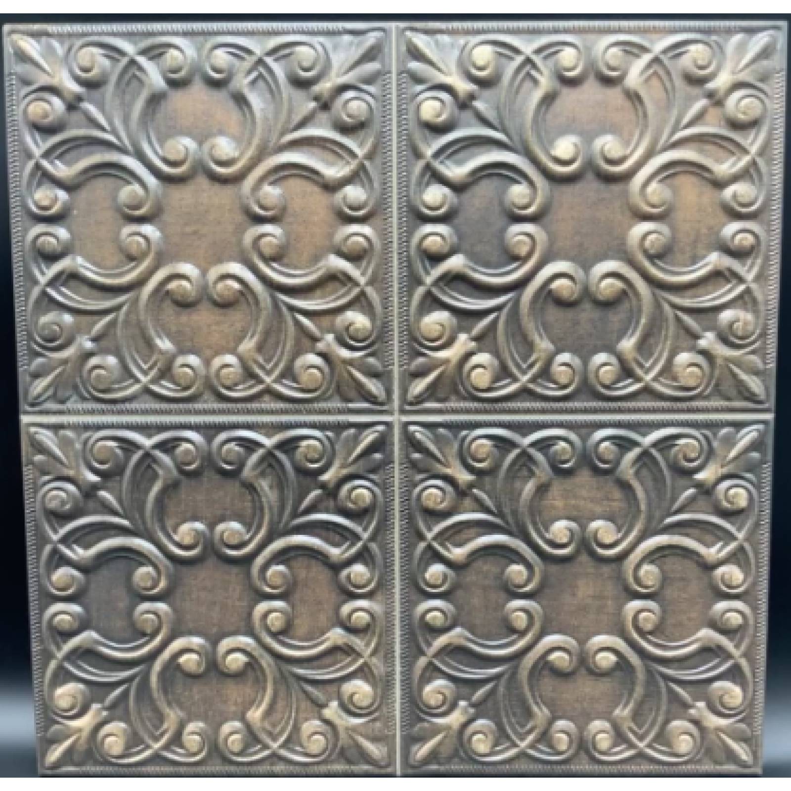 MOSAICO DECORATIVO 44X44 MODELO TINTLE COBRE (6 piezas)