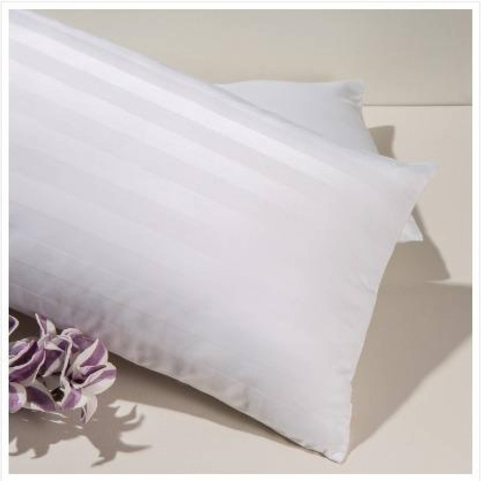 Pack 4 Almohadas Almohada Firme Funda Con Bies Plata 