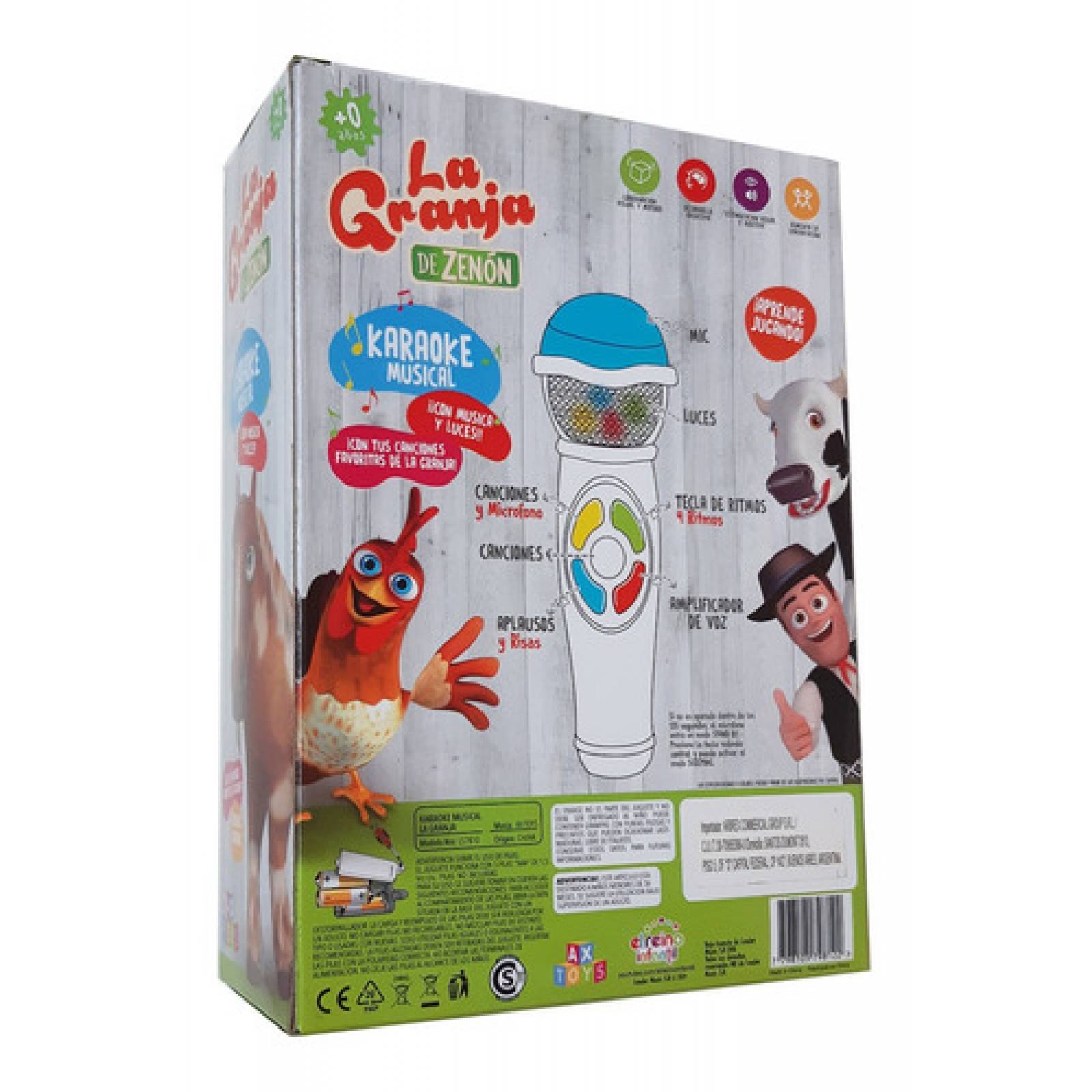 Micrófono Con Luces La Granja De Zenon El Reino Infantil