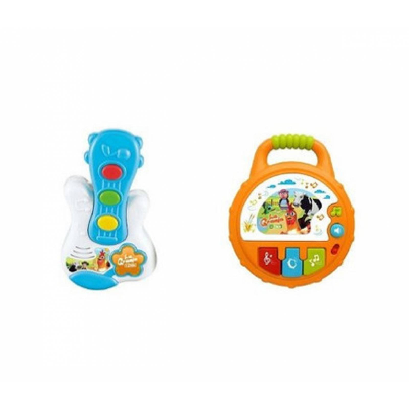 Combo de Mi primer instrumento musical x2 Guitarra y Bateria La Granja de Zenón