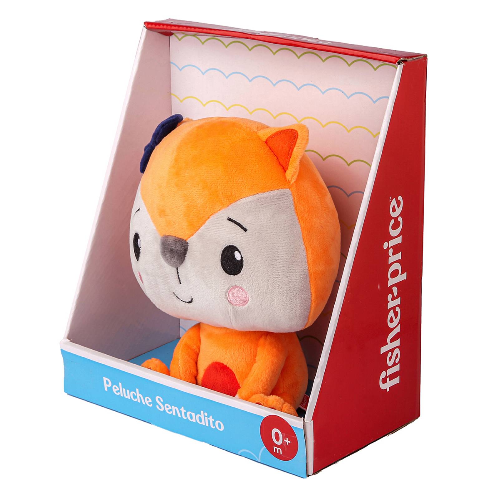 Fisher Price Peluche Sentadito Zorro de 20 cm super suaves Ax Toys