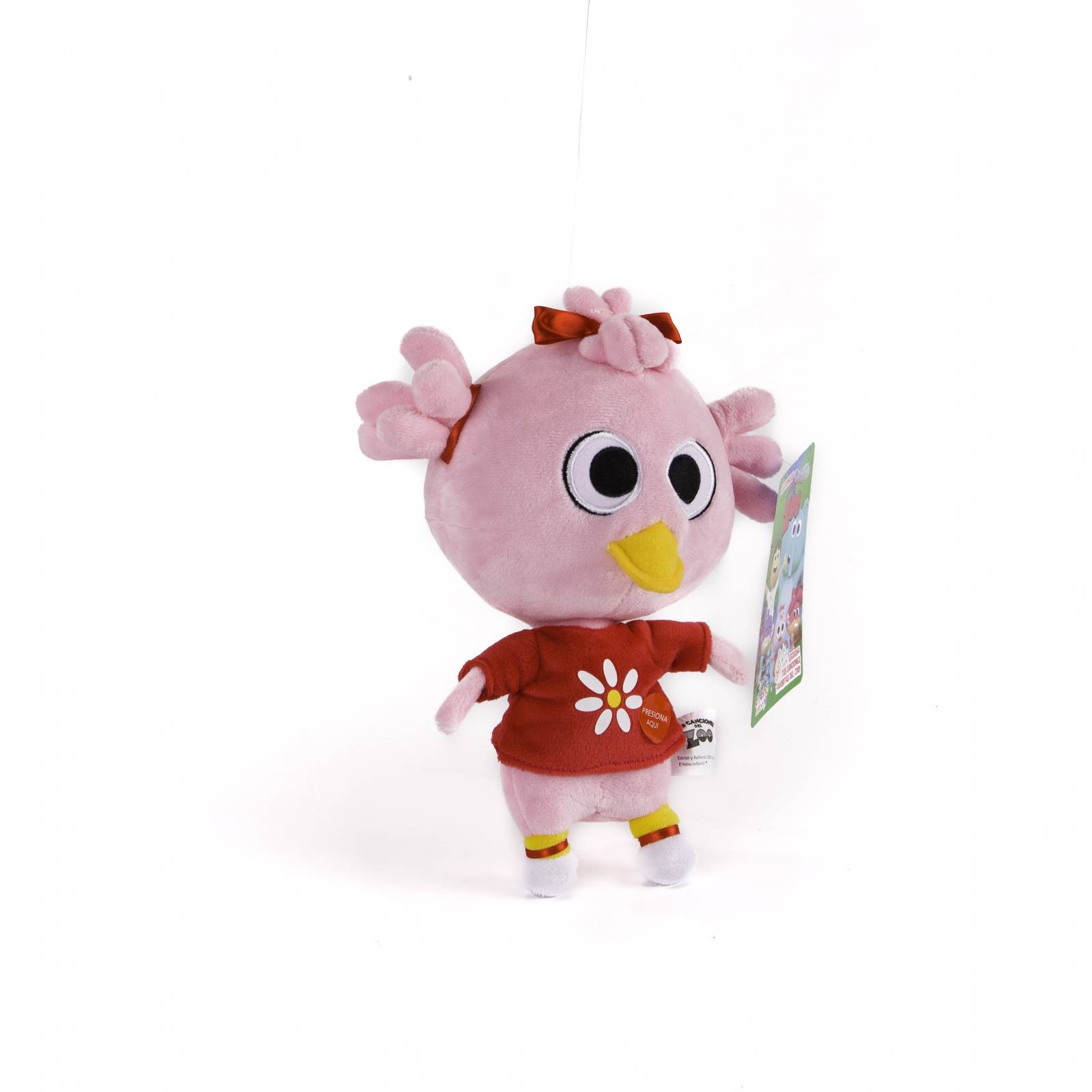 Peluche Musical Patita LuLu de 20 cm Las canciones del Zoo