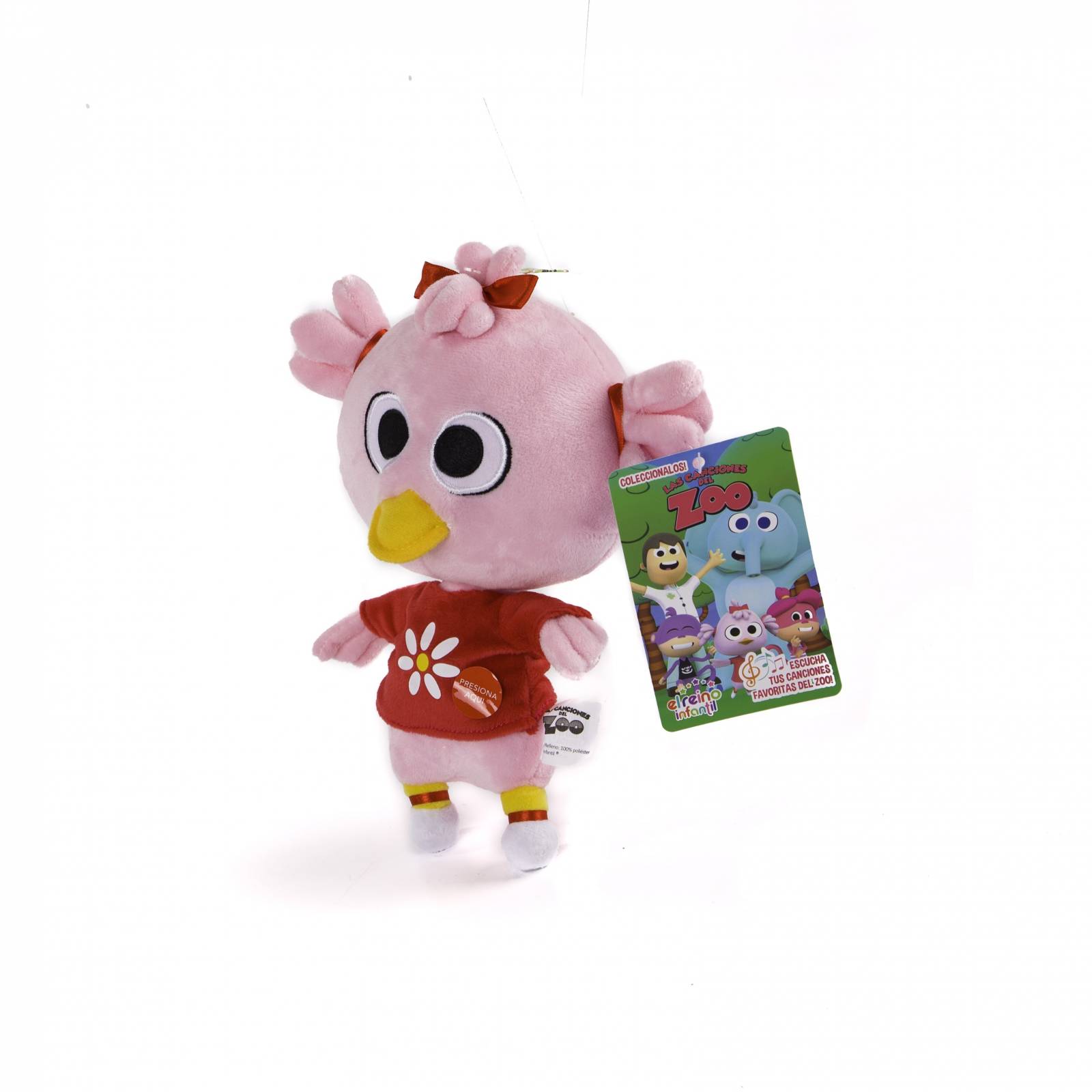 Peluche Musical Patita LuLu de 20 cm Las canciones del Zoo