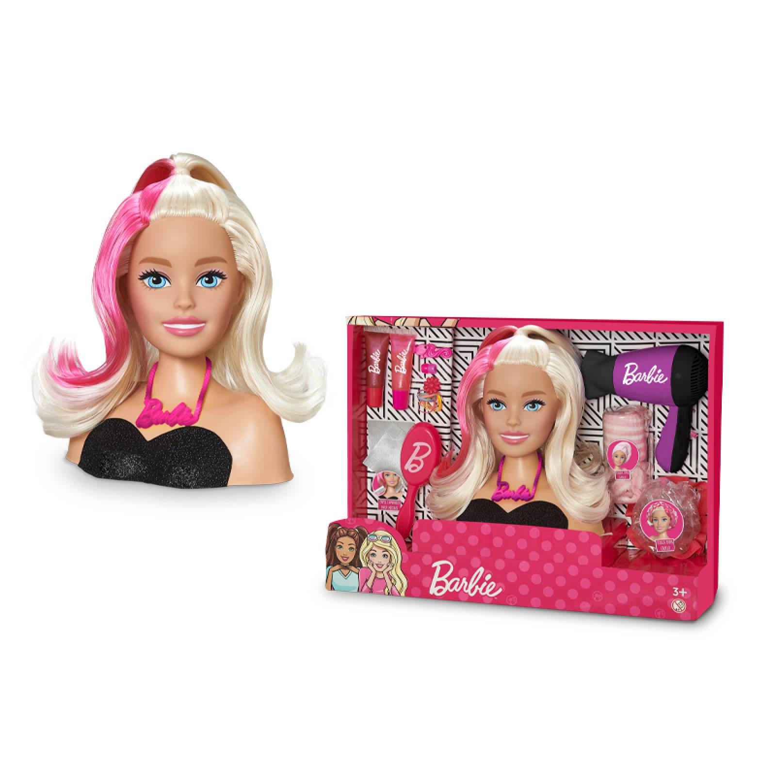 Barbie Muñeca Busto Para Peinar con accesorios Styling Head 21 cm