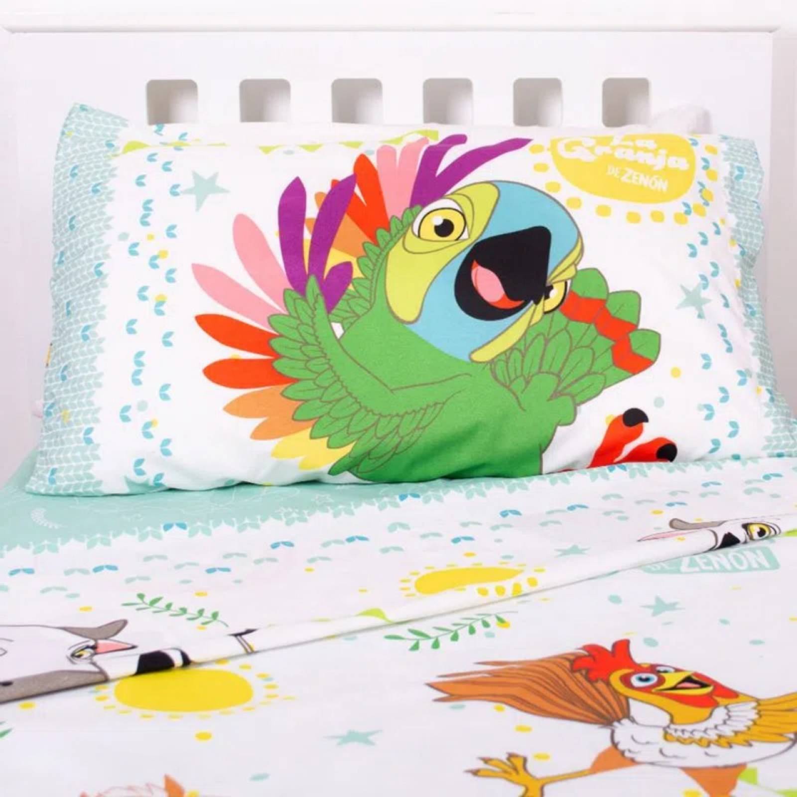 La Granja de Zenón Juego de cama Sabana Infantil 1 plaza y 1 2 Piñata