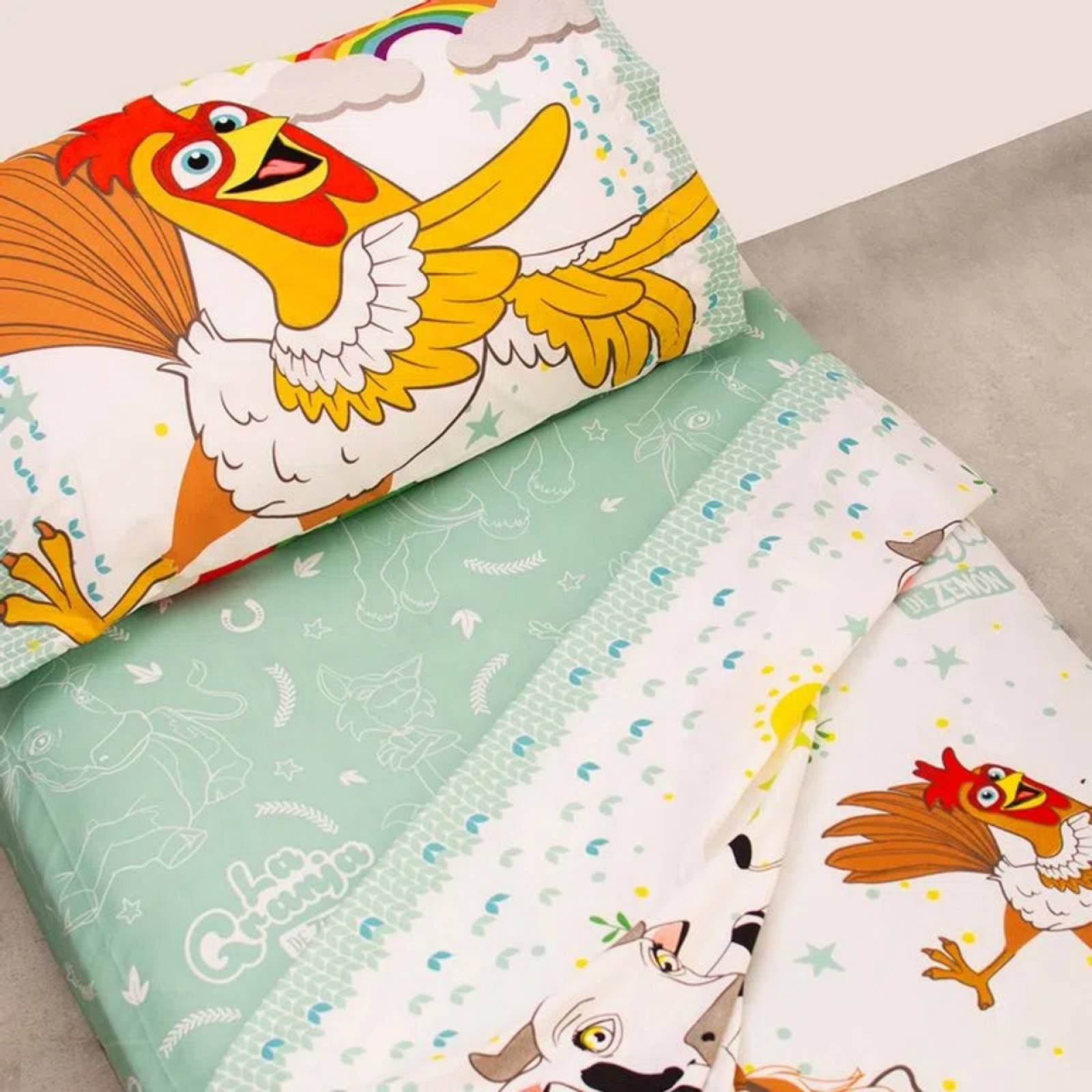 La Granja de Zenón Juego de cama Sabana Infantil 1 plaza y 1 2 Piñata