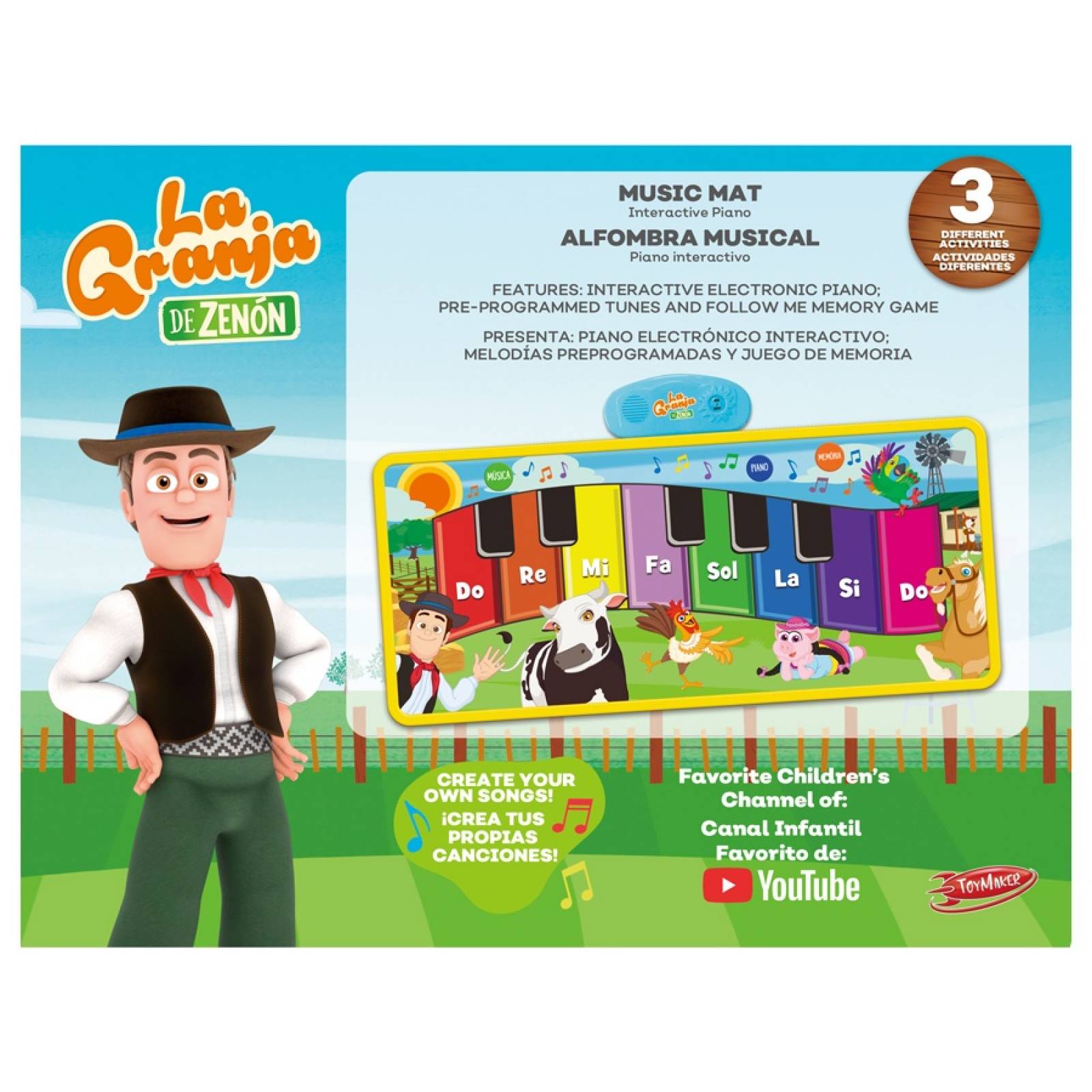 La Granja de Zenón Alfombra Musical con canciones El Reino Infantil