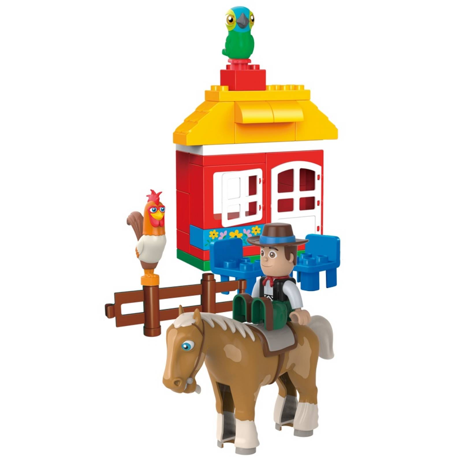 La Granja de Zenón Playset Bloques Zenón y sus amigos 115 piezas El Reino Infantil