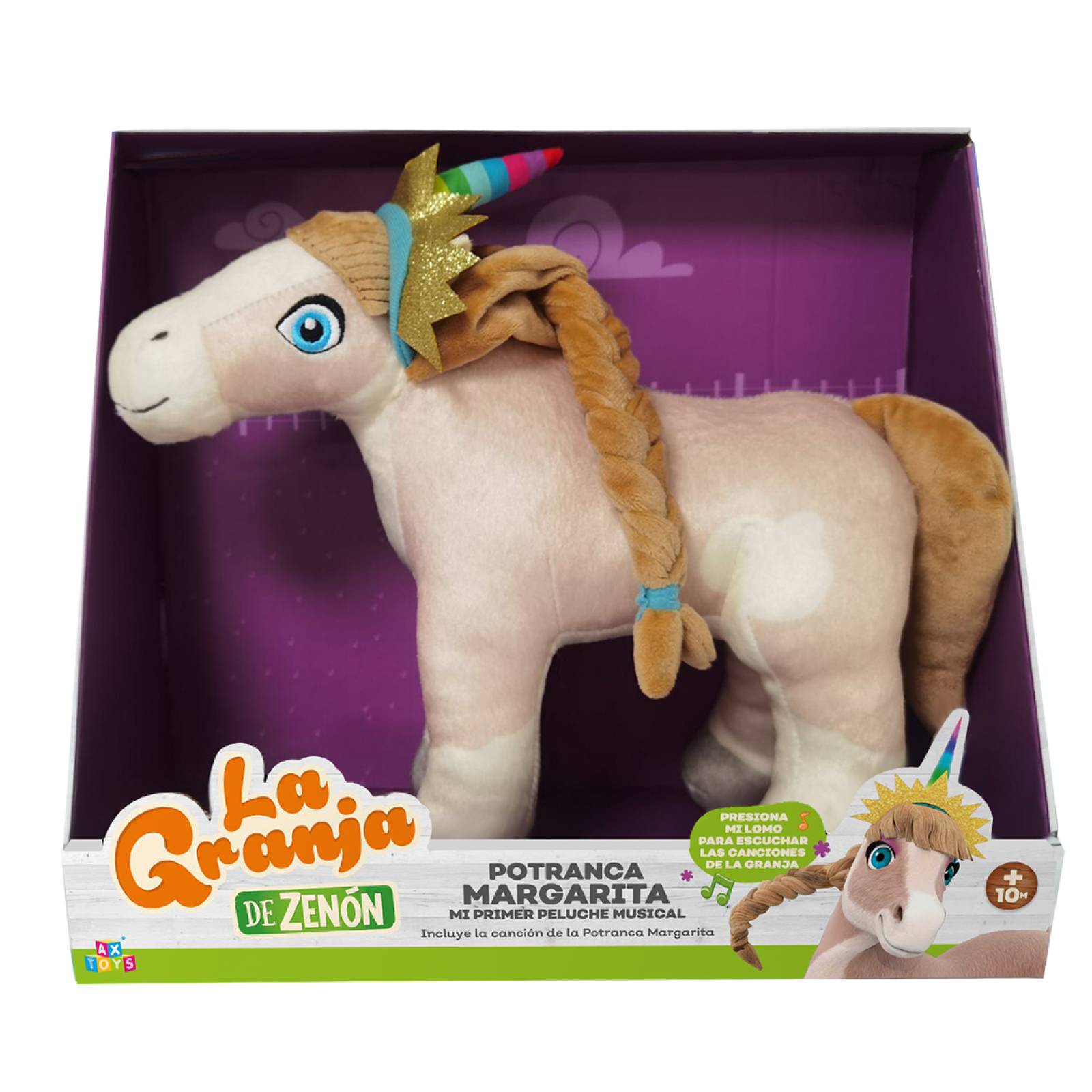 La Granja De Zenon Peluche Musical potranca Margarita 30 Cm 
