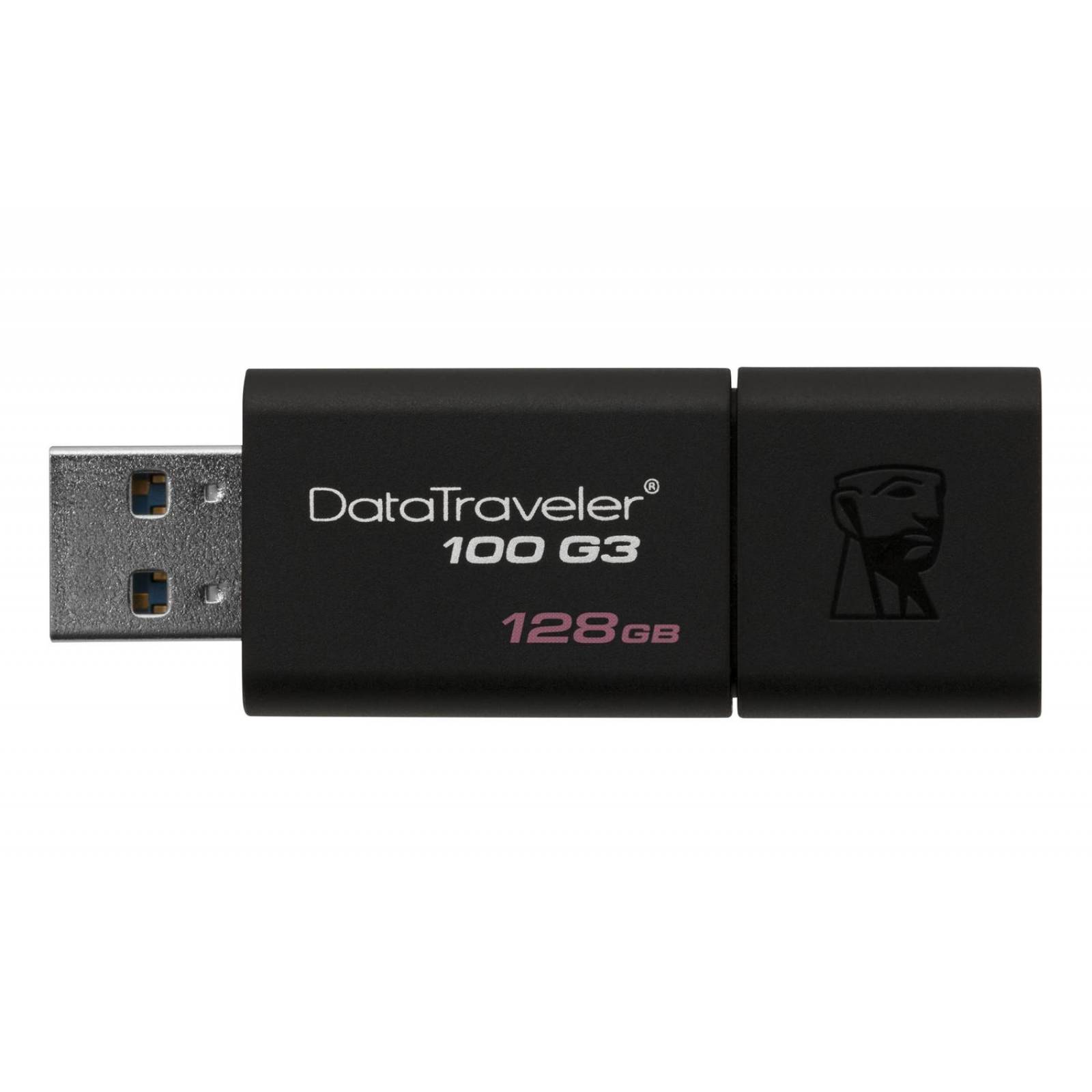 Kingston Technology DataTraveler 100 G3 unidad flash USB 128 GB USB tipo A 3.2 Gen 1 (3.1 Gen 1) Neg 