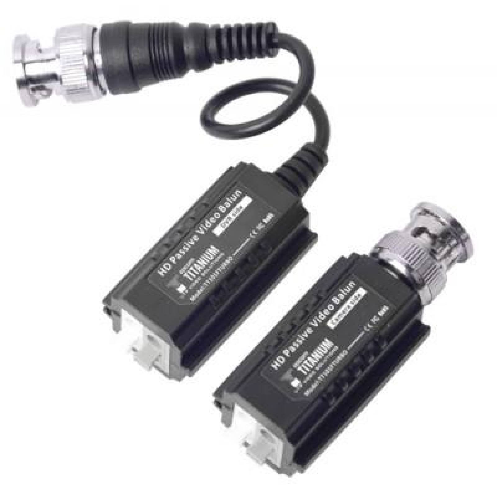 Epcom Kit de Transceptores (Baluns) TurboHD Hasta 4K / 5 MP / HD-TVI/HD-CVI/AHD/CVBS / Conector 100%