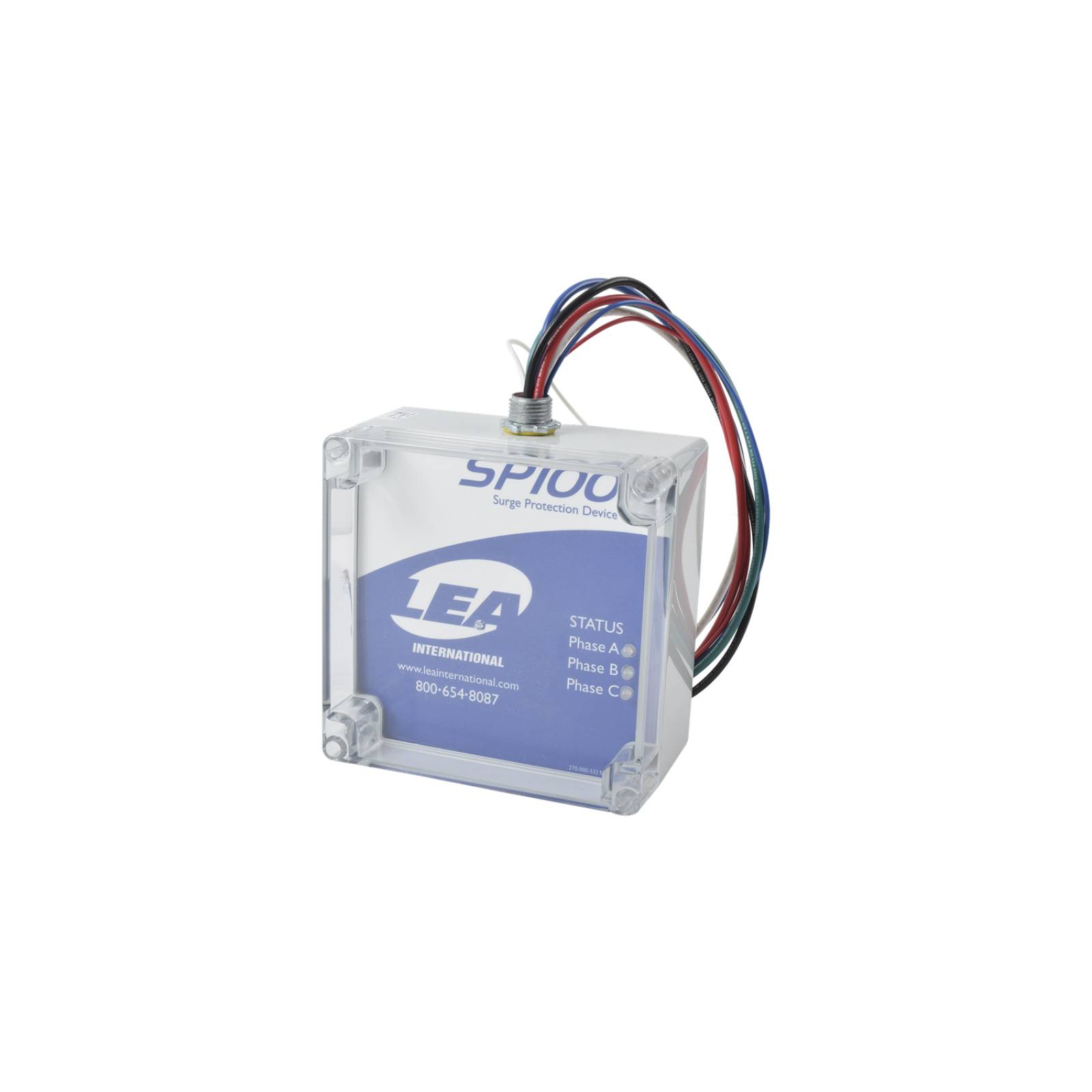 LEA Supresor de Transitorios/Picos Para 120/208 Vac Trifásico en Y de 100 KA de Capacidad Por Fase e 