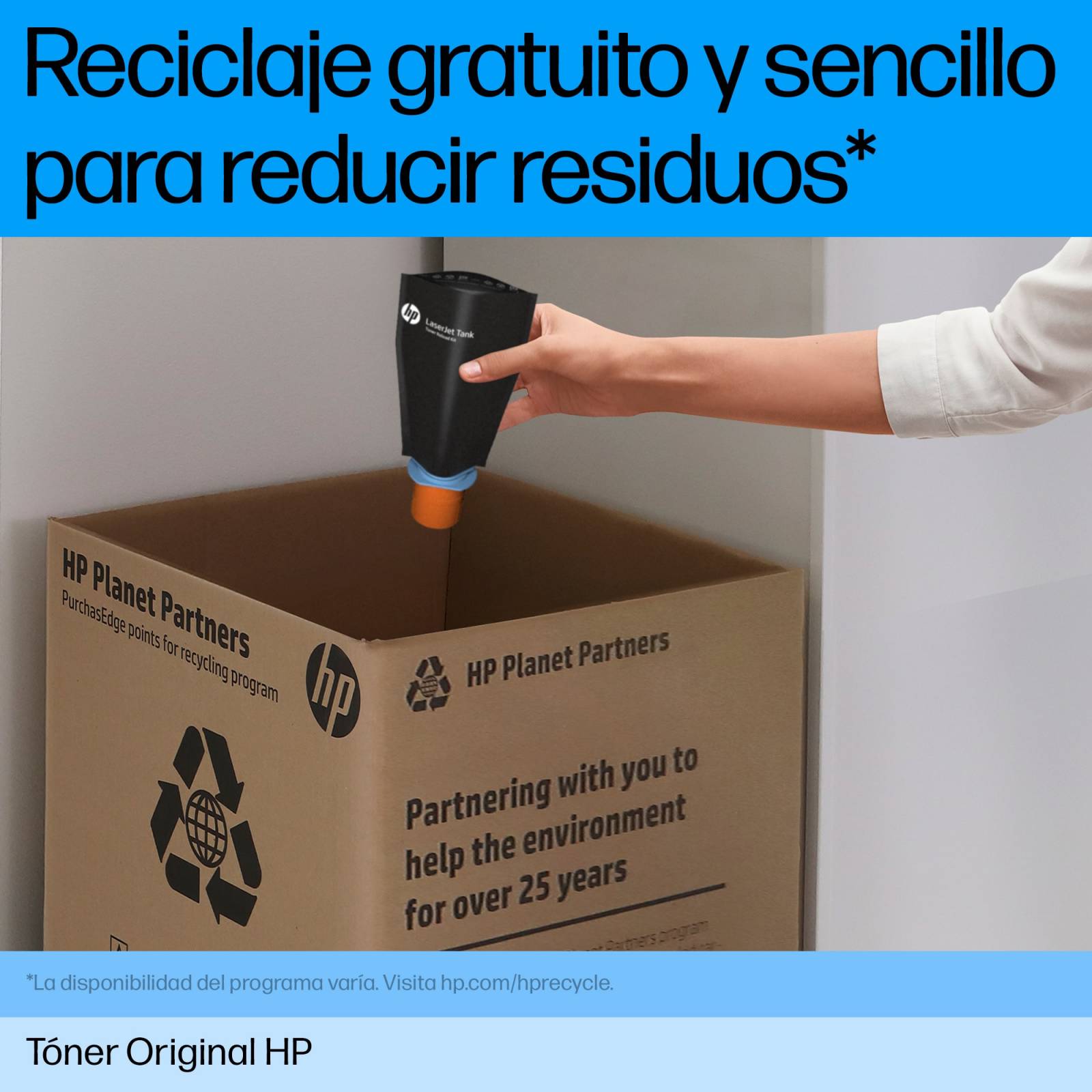 Tóner HP 305A Negro Original, 2200 Páginas