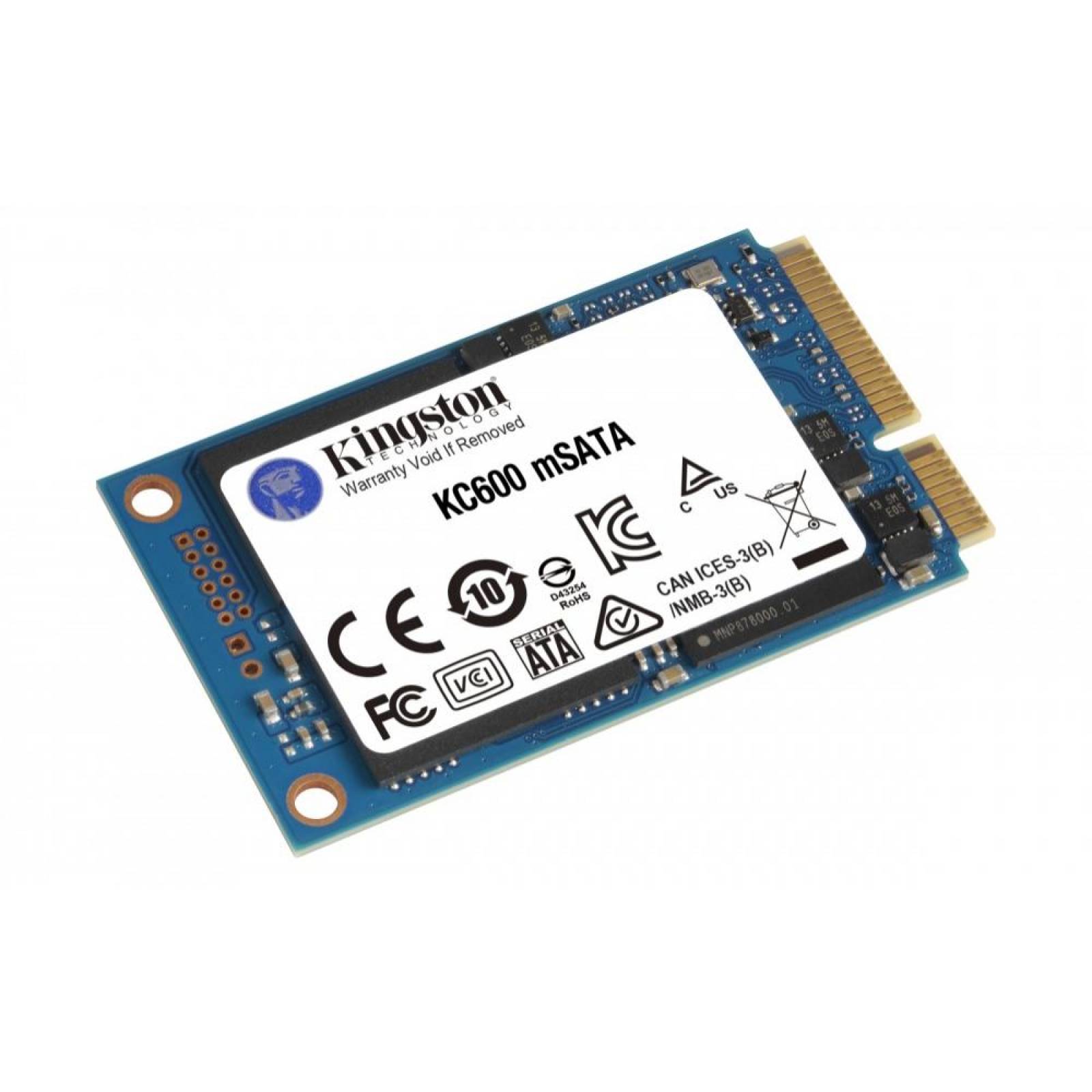 SSD Kingston KC600, 512GB, SATA III, MSATA SKC600MS512G