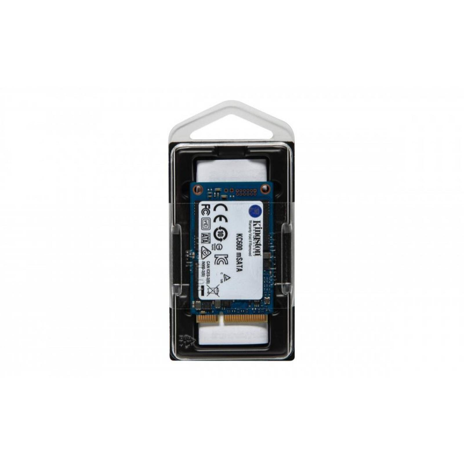 SSD Kingston KC600, 512GB, SATA III, MSATA SKC600MS512G