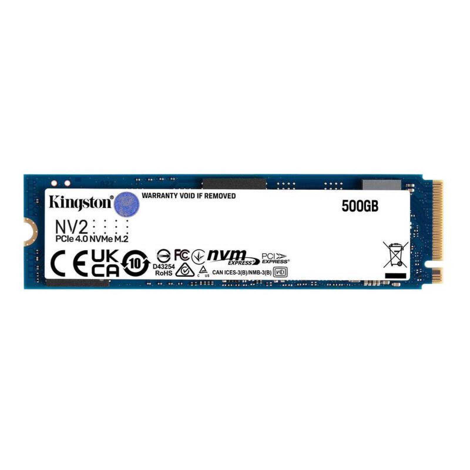 SSD Kingston NV2 NVMe, 500GB PCI Express 4.0, M.2 SNV2S500G