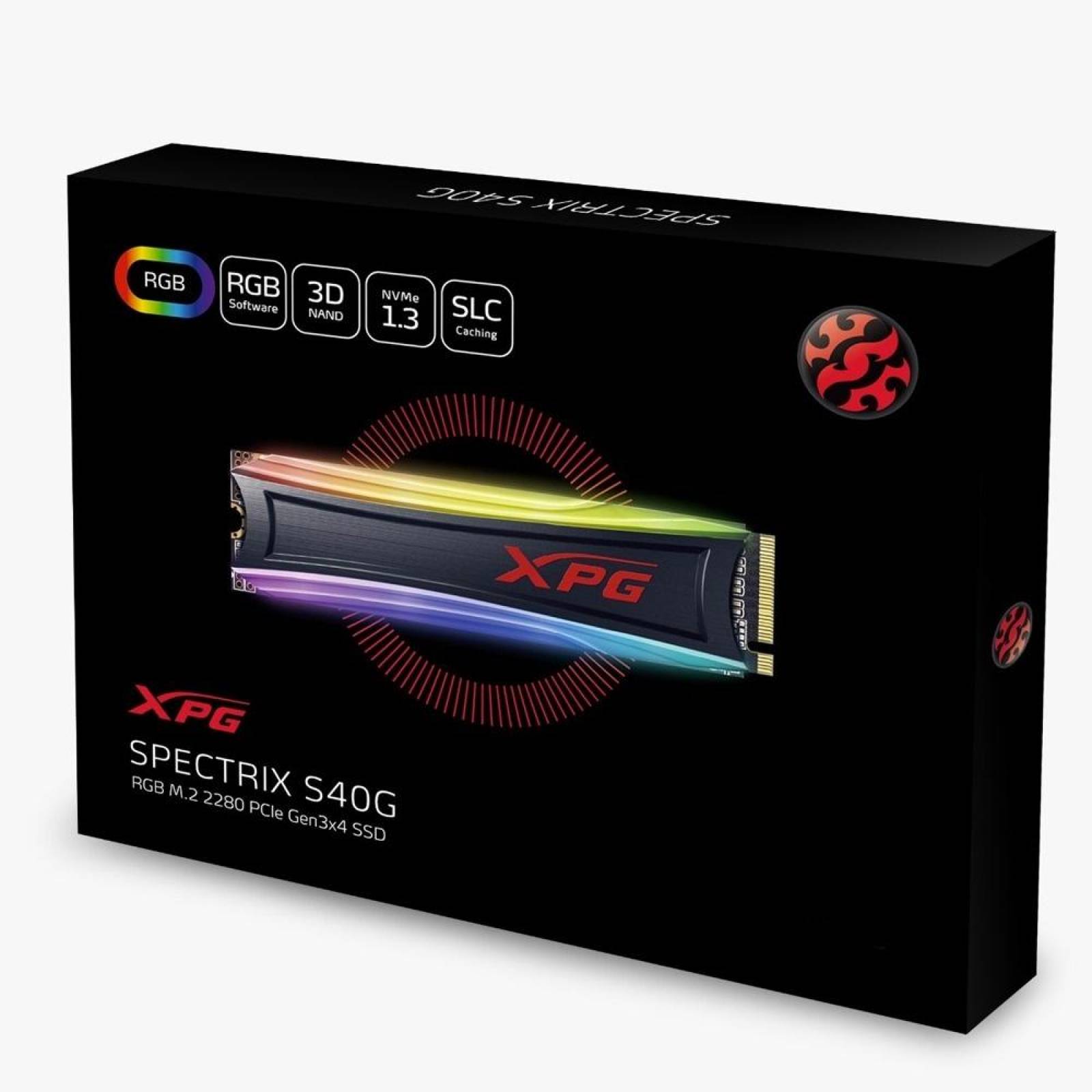 SSD XPG Spectrix S40G, 256GB, PCI 3.0, M.2 AS40G-256GT-C