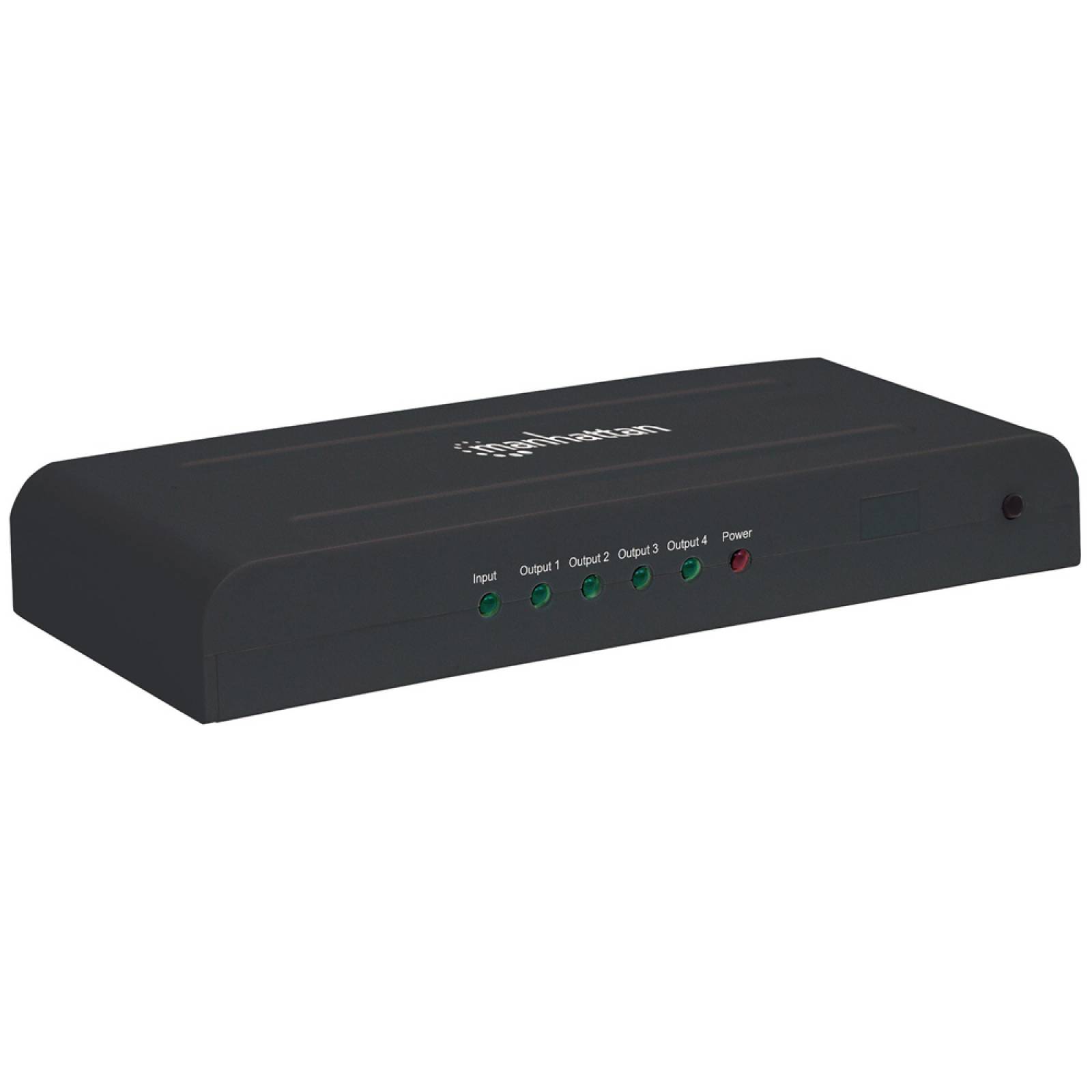 Manhattan Divisor De Video HDMI, 4 Puertos, Negro