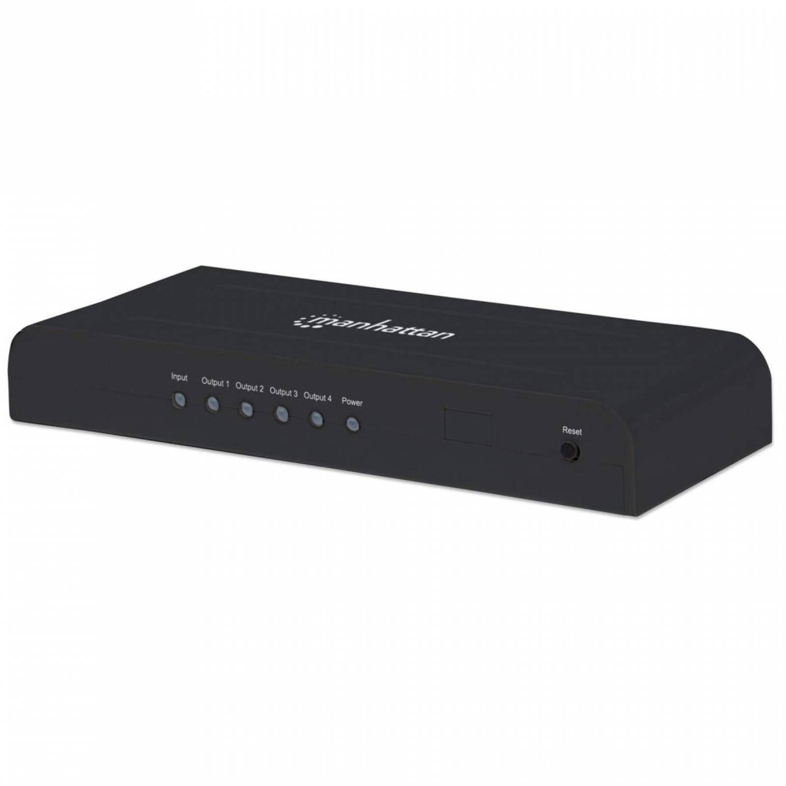 Manhattan Divisor De Video HDMI, 4 Puertos, Negro
