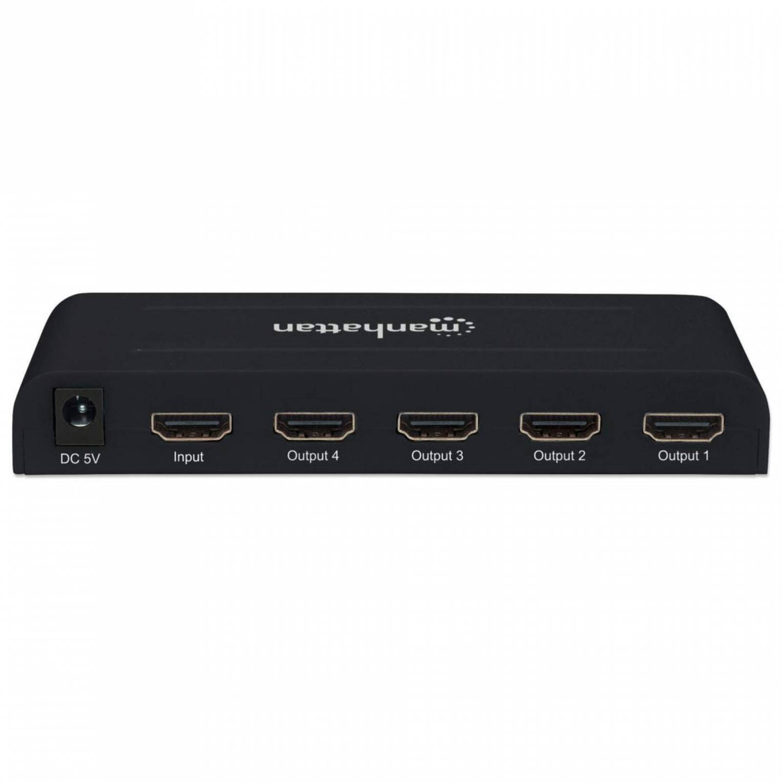 Manhattan Divisor De Video HDMI, 4 Puertos, Negro