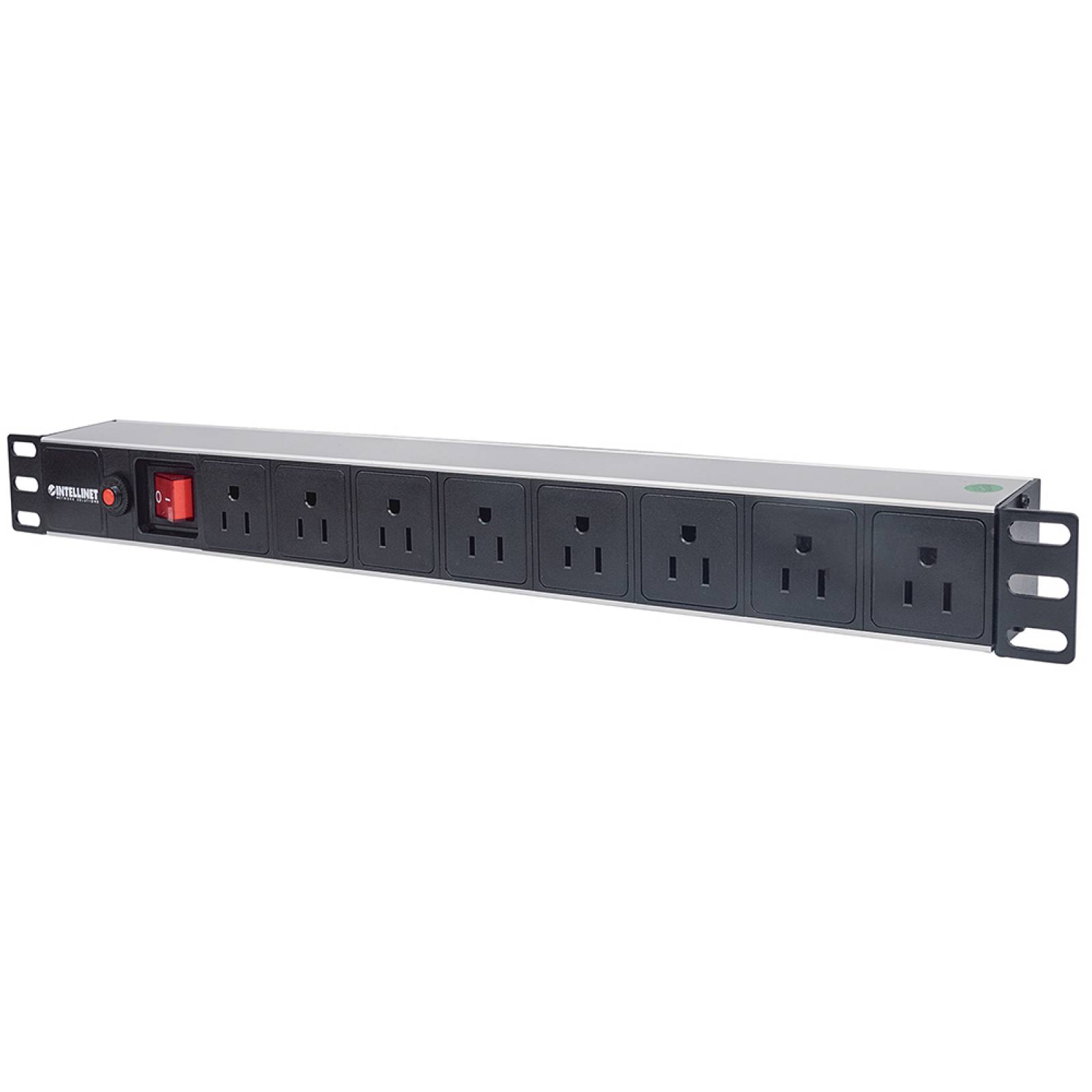 Intellinet PDU Para Rack 19'' 713993, 125V, 15A, 8 Contactos