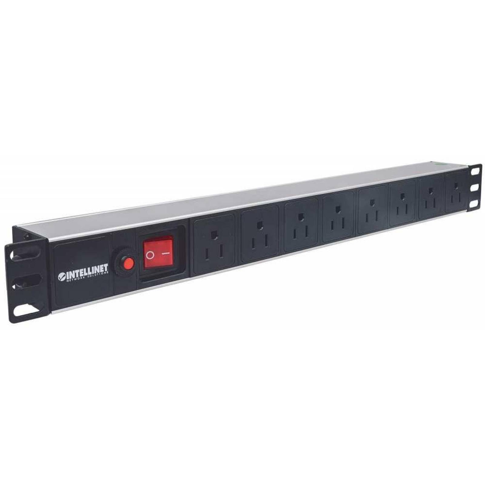 Intellinet PDU Para Rack 19'' 713993, 125V, 15A, 8 Contactos
