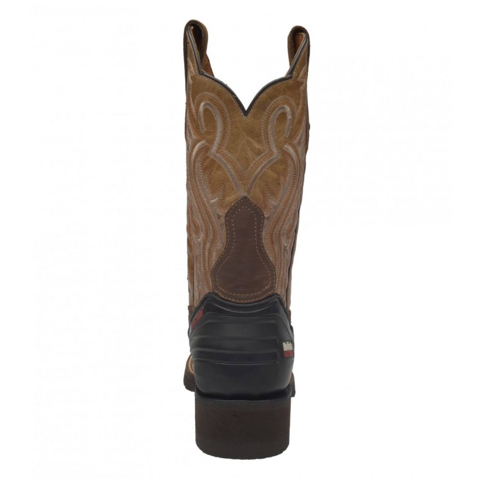 Bota de Rodeo Marca Rio Grande Bell con Talonera de Soporte PVC Suela Dallas Flexible Confortable