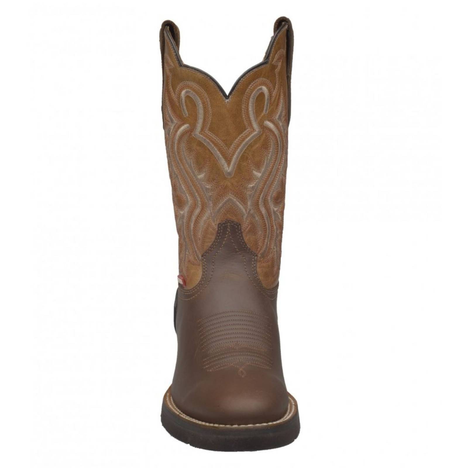 Bota de Rodeo Marca Rio Grande Bell con Talonera de Soporte PVC Suela Dallas Flexible Confortable