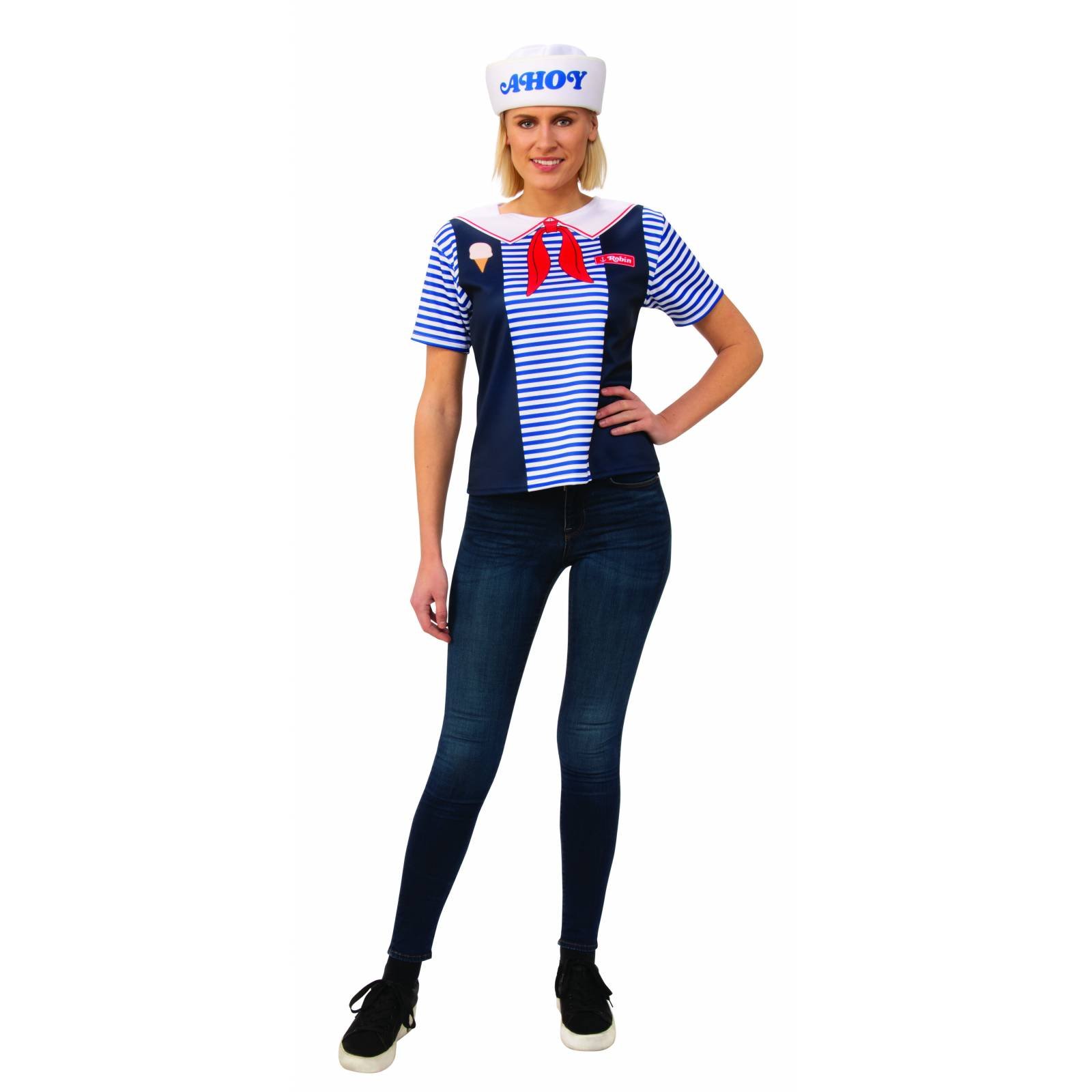 Disfraz de Robin´s Scoops Ahoy Licencia Stranger Things para Adulto talla Chica Rubie´s Costume