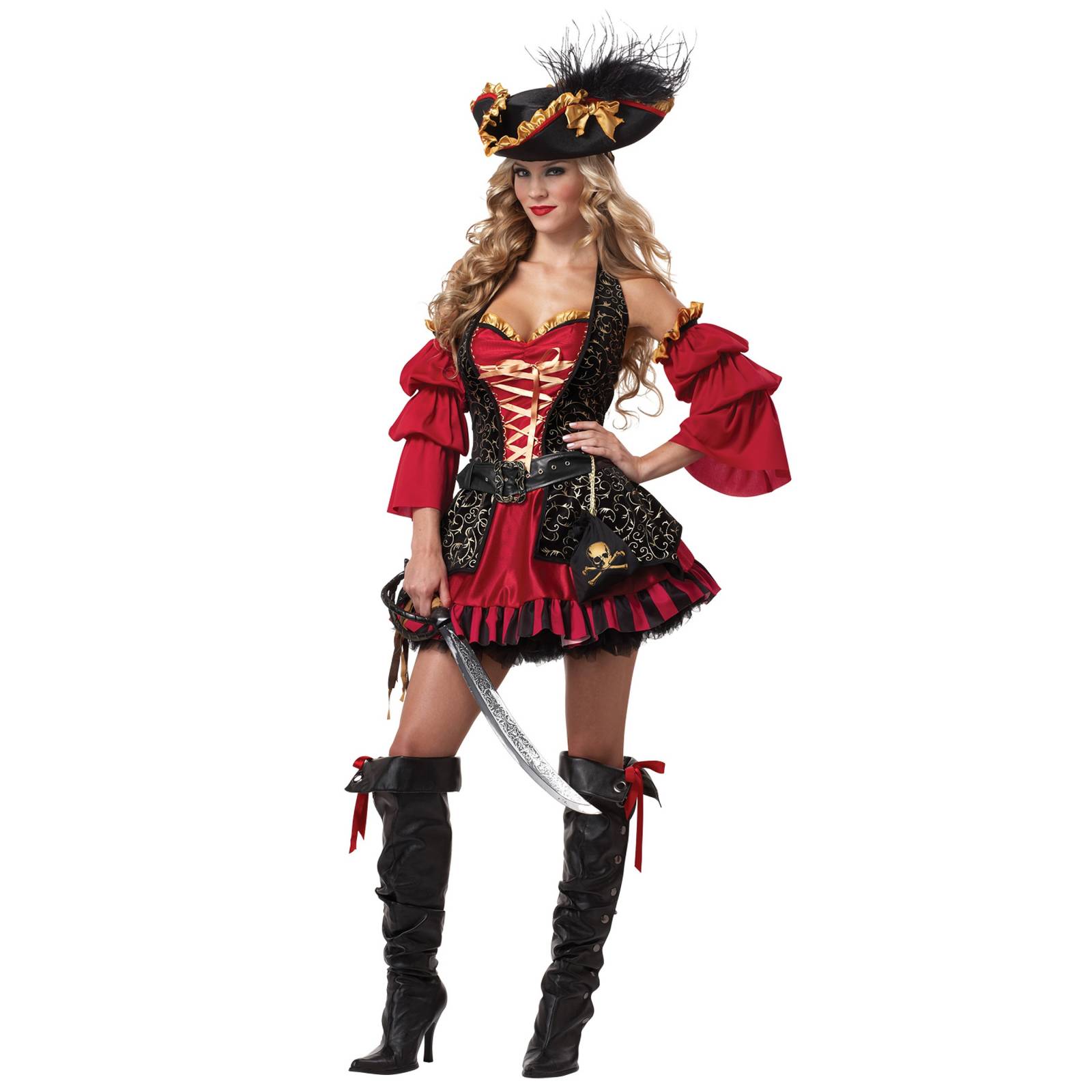 Disfraz de Pirata para Adulto talla Grande California Costume