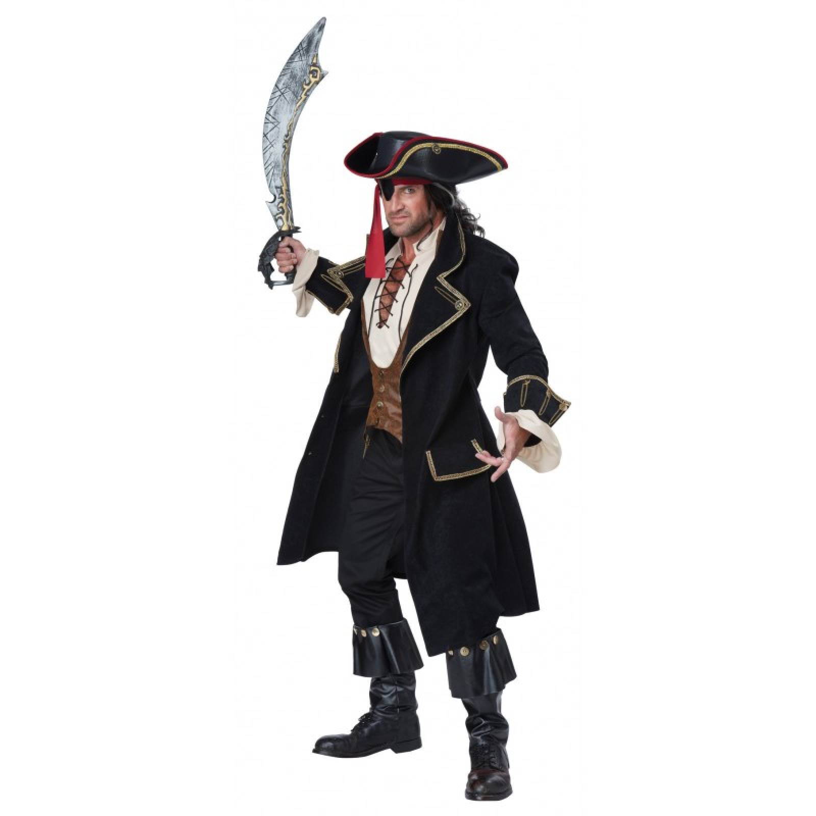 Disfraz de Capitan Pirata para Adulto talla Extra Grande California Costume Halloween