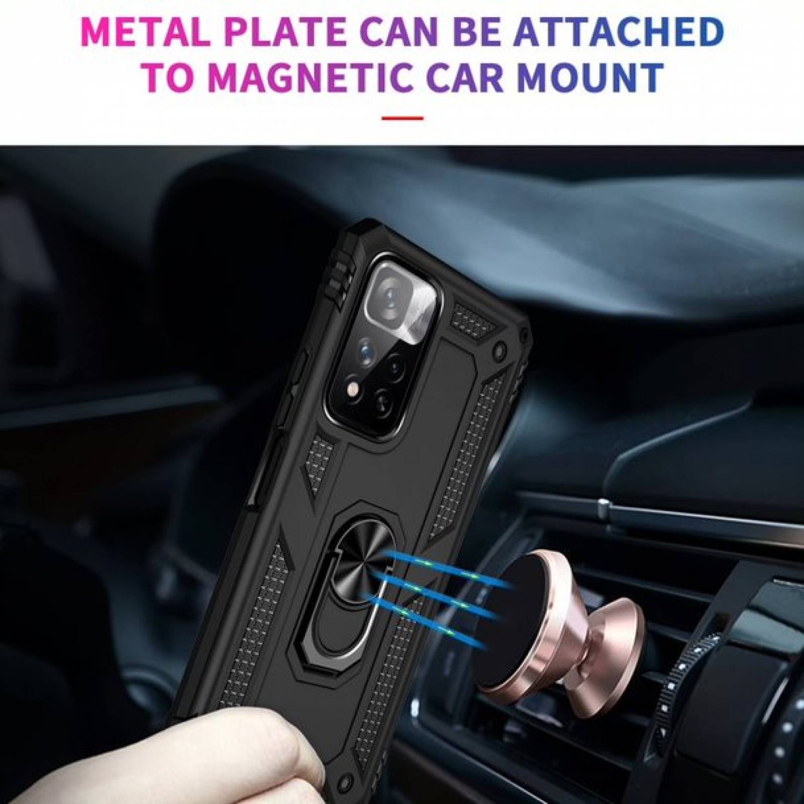 Funda de Uso Xiaomi Redmi Note 11s / Redmi Note 11 con Cristal Templado  - Azul