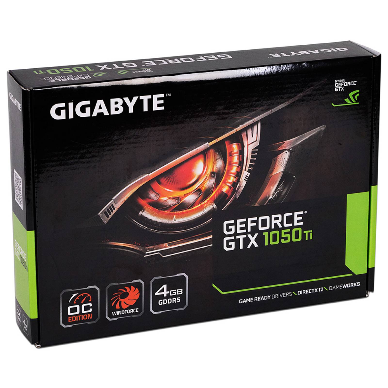 Tarjeta de Video NVIDIA GeForce GTX 1050 Ti Gigabyte WINDFORCE OC EDITION 4GB GDDR5 1xHDMI 1xDVI 1xDisplayPort PCI Express x16 3.0