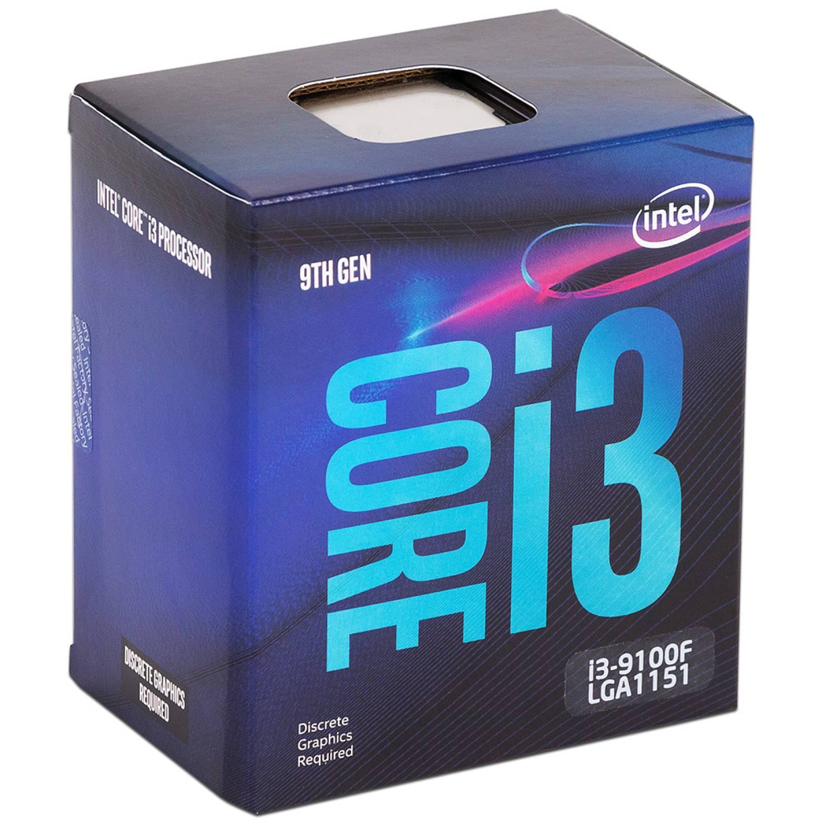 Procesador Intel Core i3 9100F de Novena generaciÃ³n 3.60 GHz hasta 4.20 GHz Socket 1151 CachÃ© 6MB QuadCore 14nm No incluye grÃ¡ficos integrados