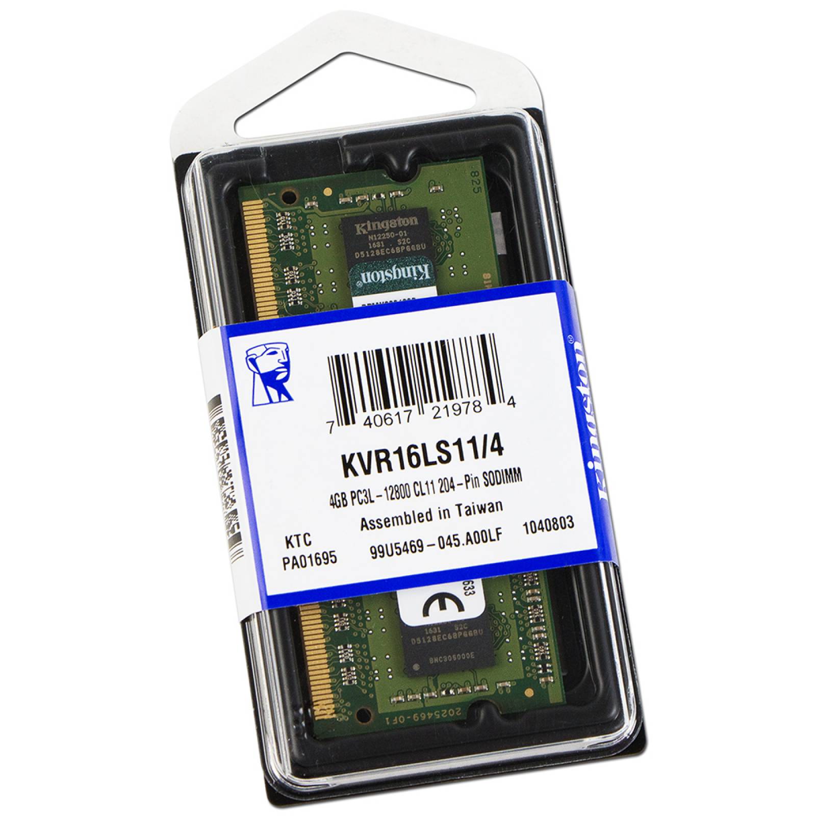 A-Tech 4GB RAM SODIMM DDR3L-1600 MHz ECC - PC3L-12800, Bassa Tensione 1.35V, Per Server/Lavoro