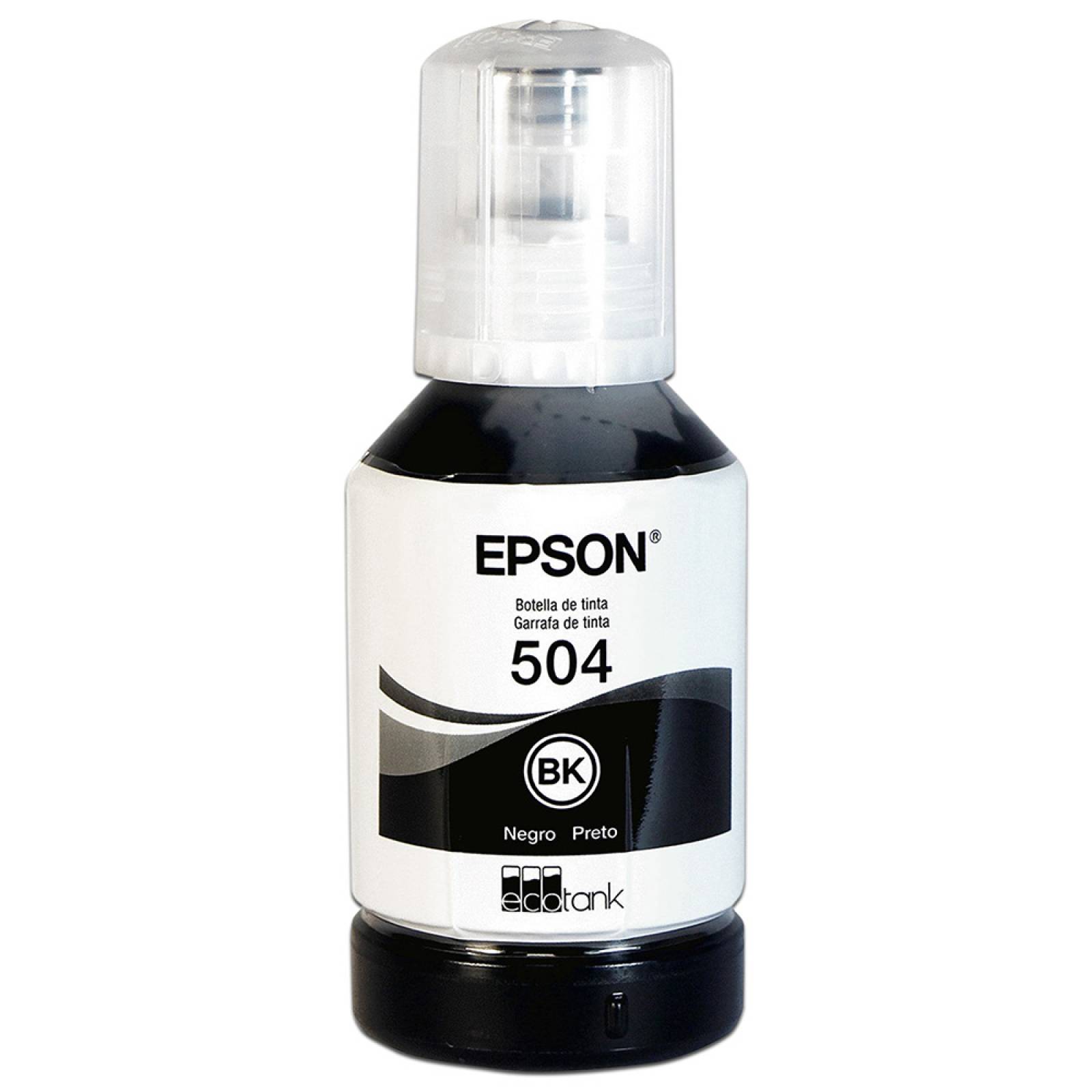 Botella de Tinta Epson 504, Negro, Modelo: T504120-AL