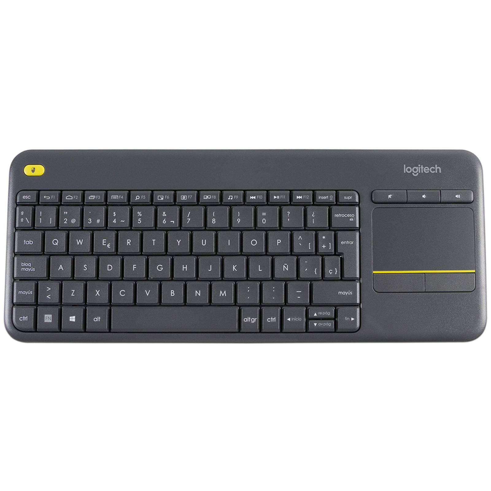 Teclado InalÃ¡mbrico Logitech k400 Plus TV con Touchpad integrado