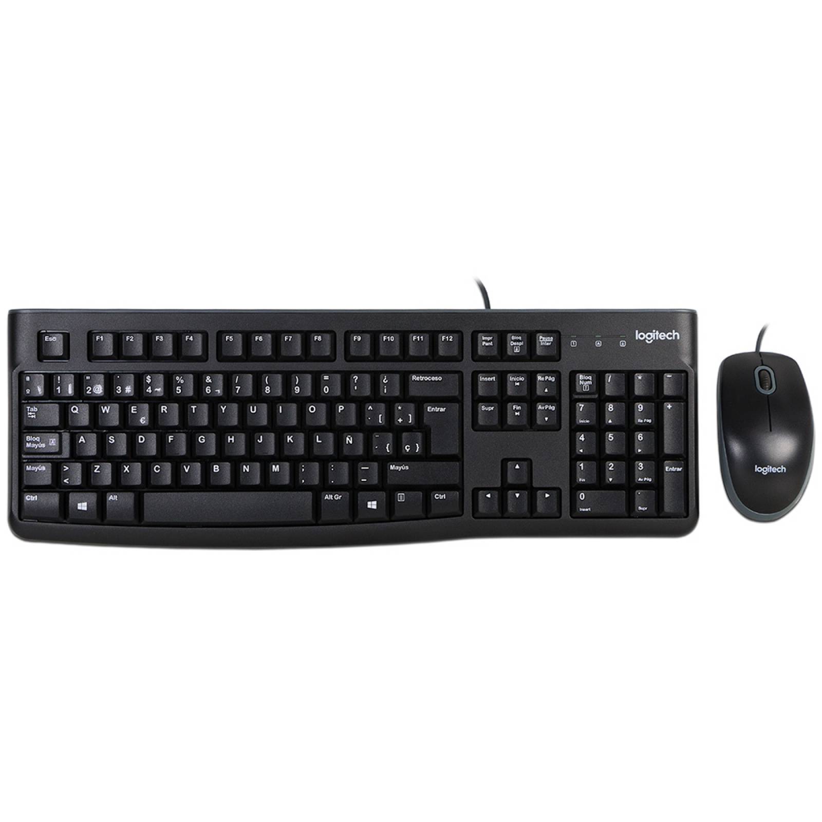 Teclado y Mouse Logitech MK120 USB Color Negro