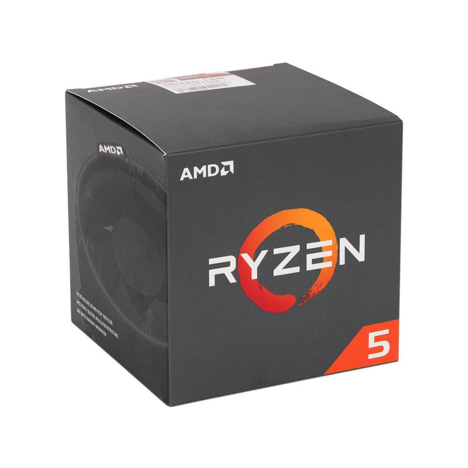 Procesador AMD Ryzen 5 2600 de Segunda Generación 3 4 GHz hasta 3.9 GHz Socket AM4 Six Core 65W